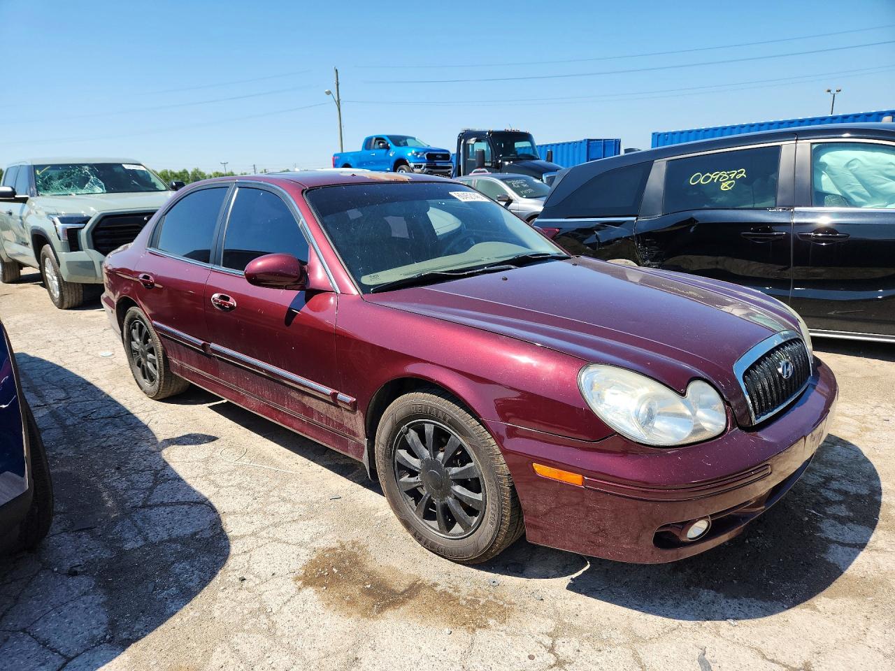 2004 Hyundai Sonata Gls/lx Maroon vin: KMHWF35H74A032156