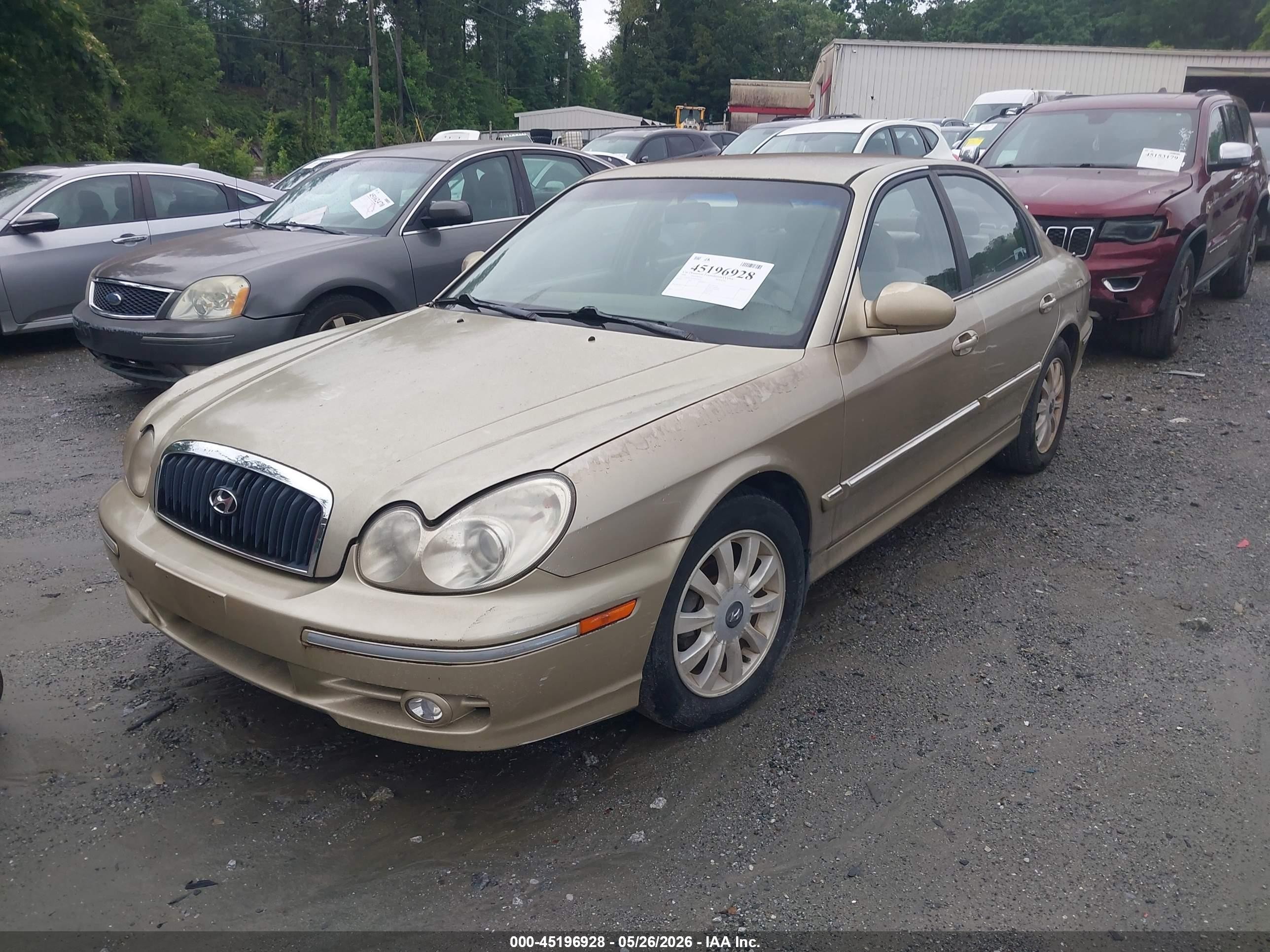 2004 Hyundai Sonata Gls/lx Gold vin: KMHWF35H74A929591