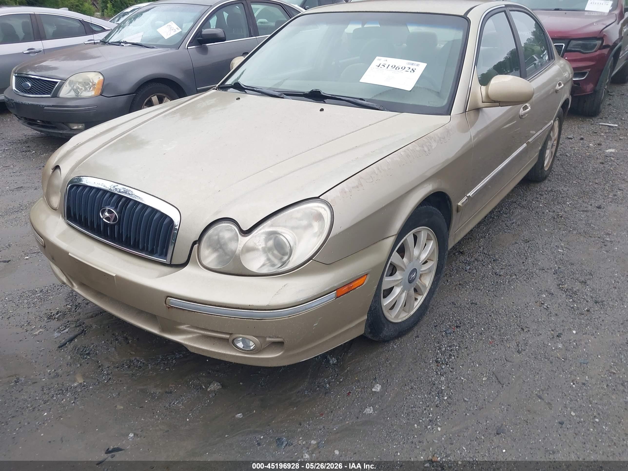 2004 Hyundai Sonata Gls/lx Gold vin: KMHWF35H74A929591