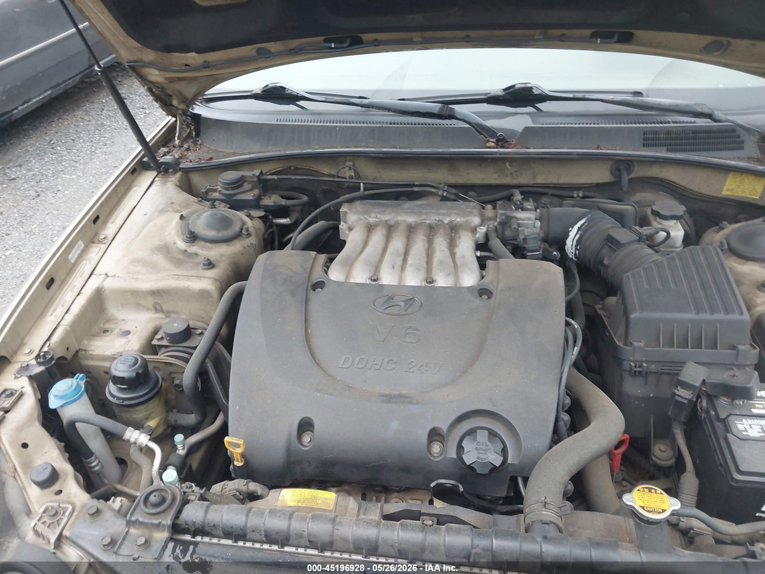 2004 Hyundai Sonata Gls/lx Gold vin: KMHWF35H74A929591