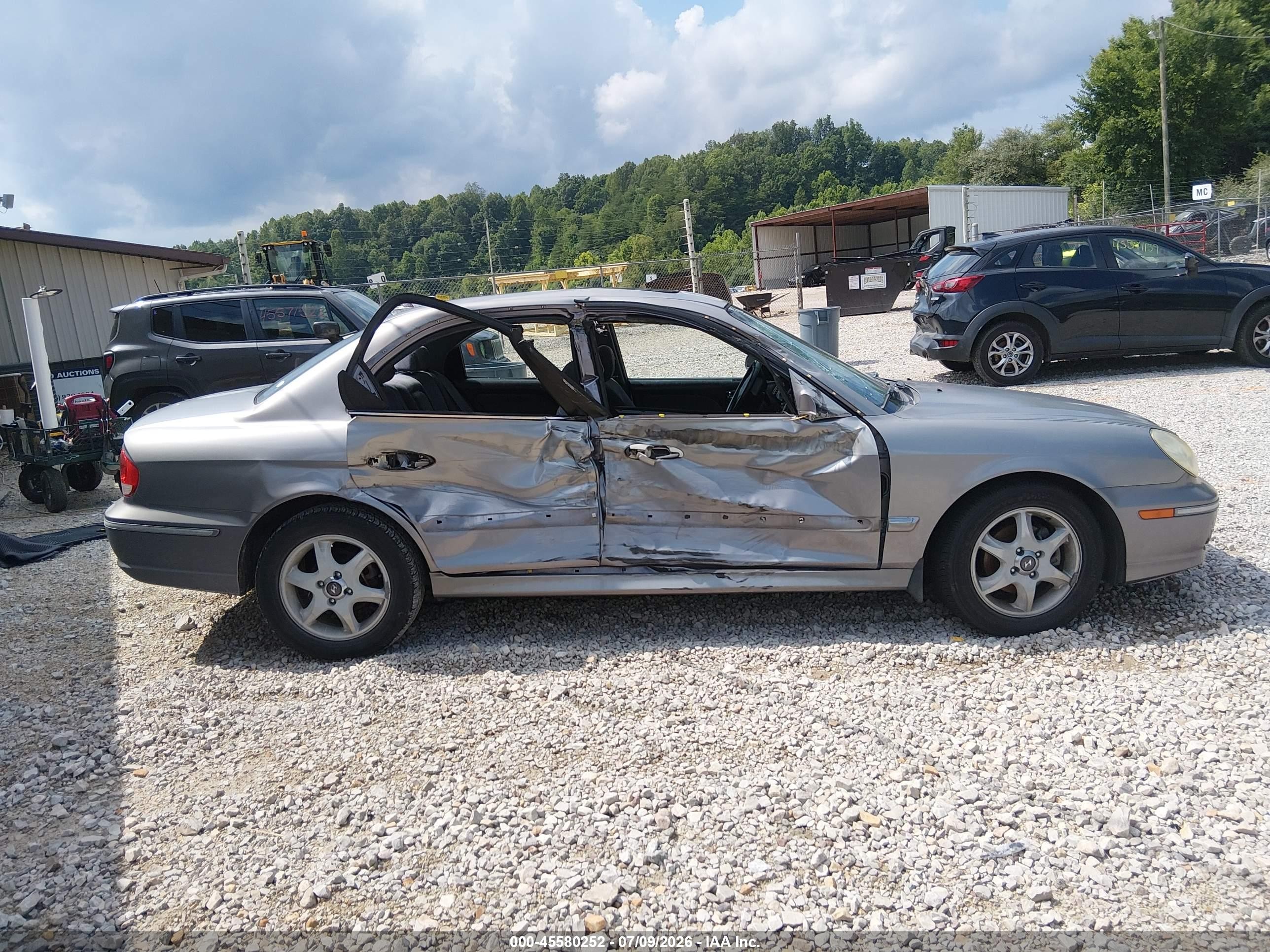 2005 Hyundai Sonata Gls/lx Gray vin: KMHWF35H75A140861