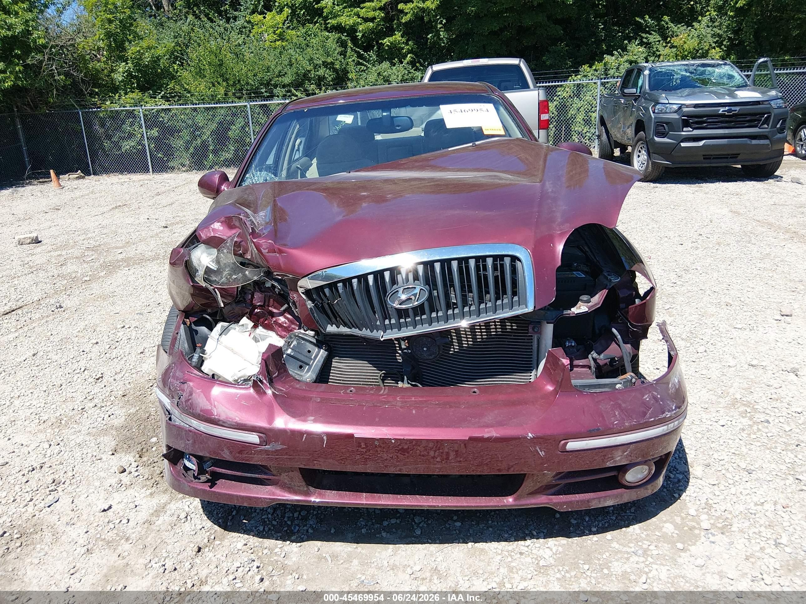 2005 Hyundai Sonata Gls/lx Red vin: KMHWF35H75A159488