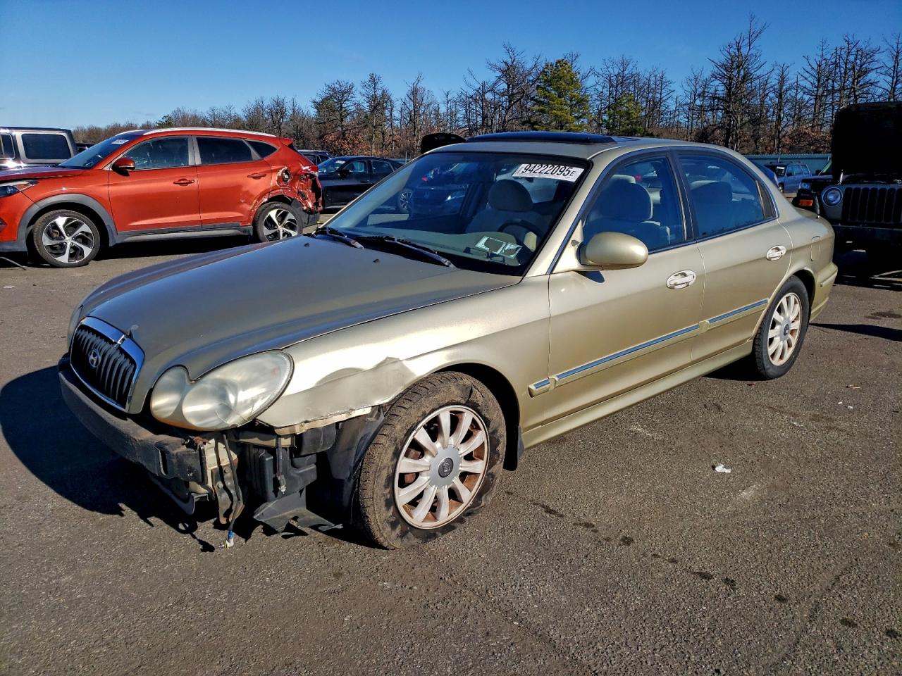 2002 Hyundai Sonata Gls Gold vin: KMHWF35H82A564254