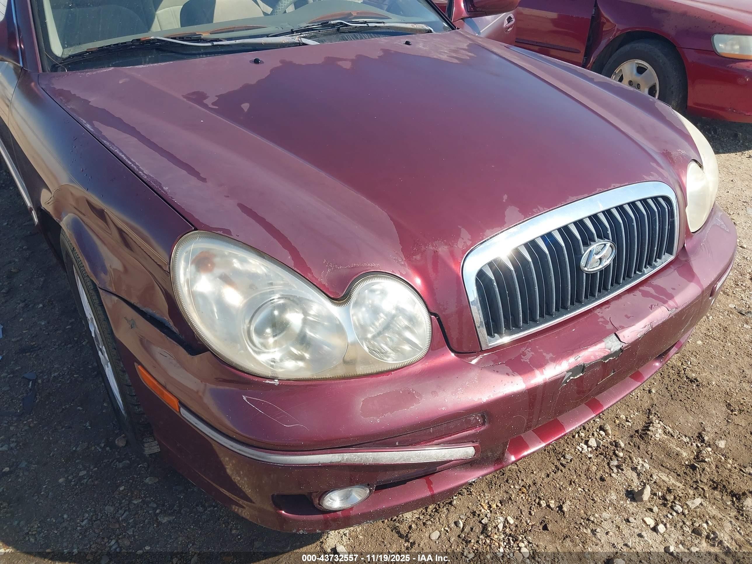 2002 Hyundai Sonata Gls/lx Red vin: KMHWF35H82A669702