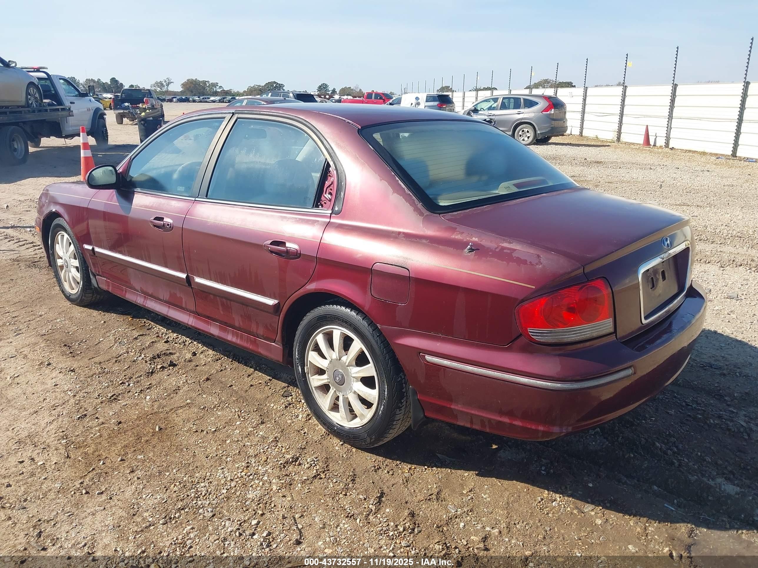 2002 Hyundai Sonata Gls/lx Red vin: KMHWF35H82A669702