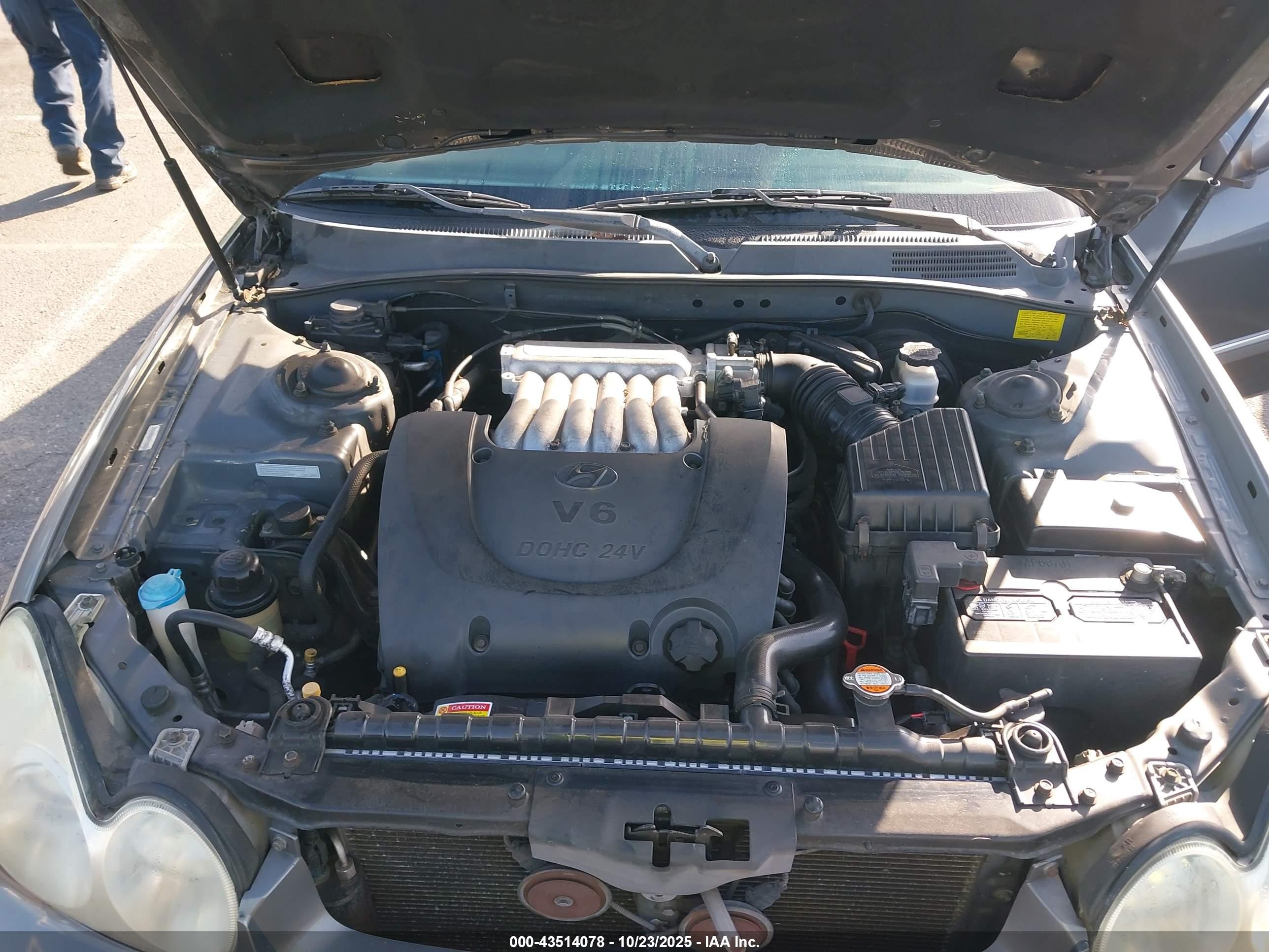 2002 Hyundai Sonata Gls/lx Gray vin: KMHWF35H82A716209