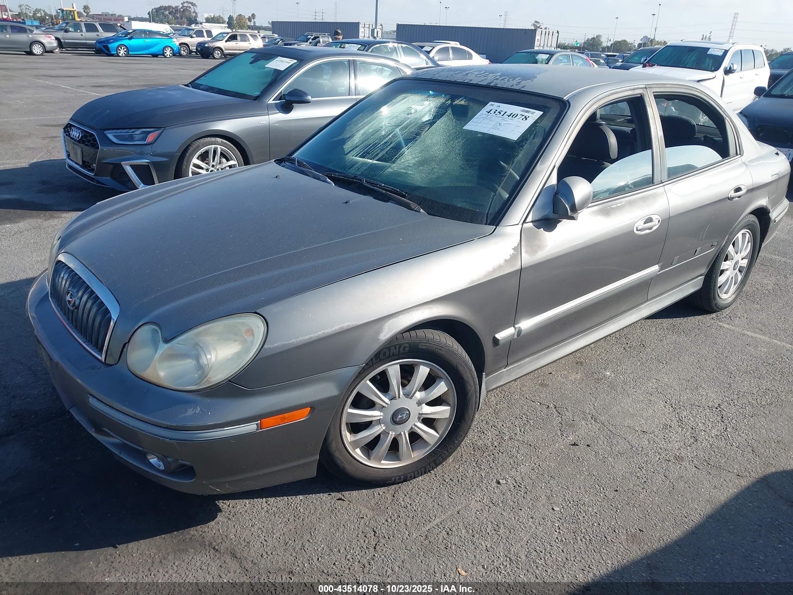 2002 Hyundai Sonata Gls/lx Gray vin: KMHWF35H82A716209
