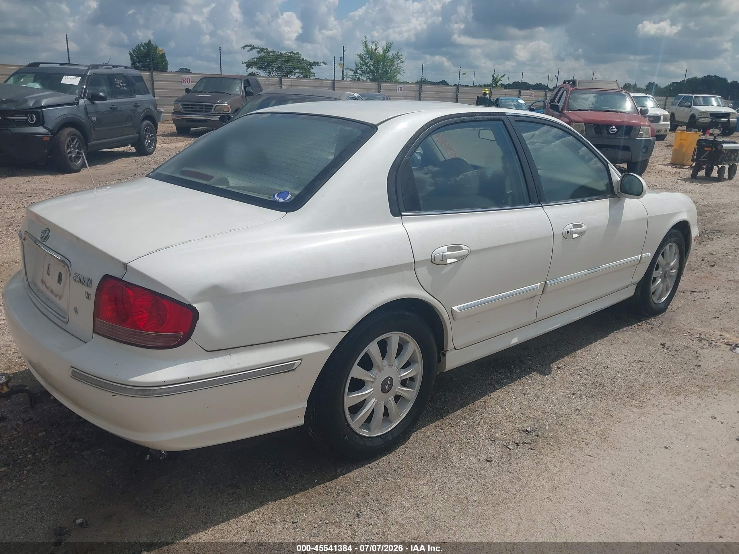 2003 Hyundai Sonata Gls/lx White vin: KMHWF35H83A870694