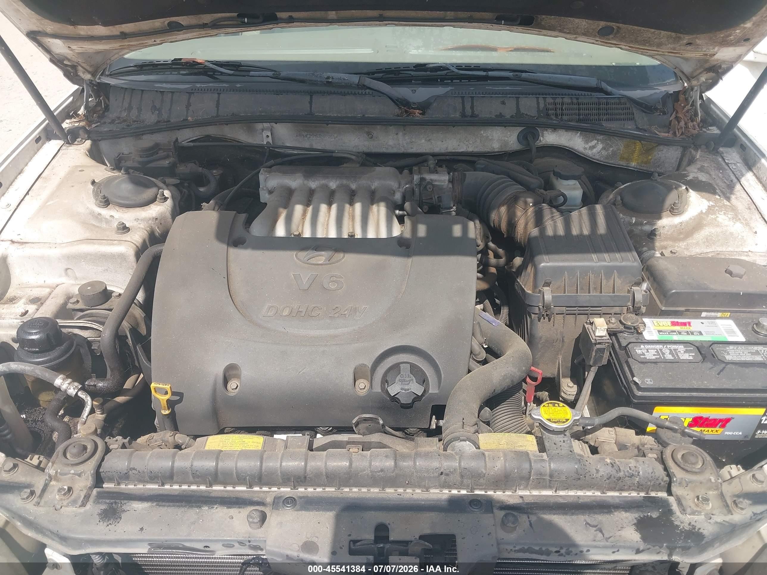 2003 Hyundai Sonata Gls/lx White vin: KMHWF35H83A870694