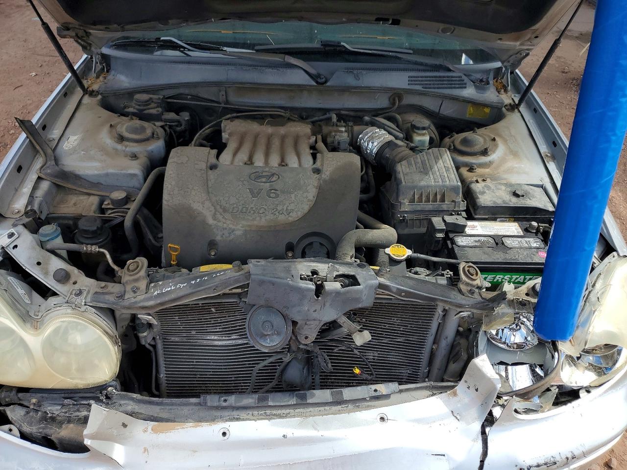 2005 Hyundai Sonata Gls Silver vin: KMHWF35H85A155577
