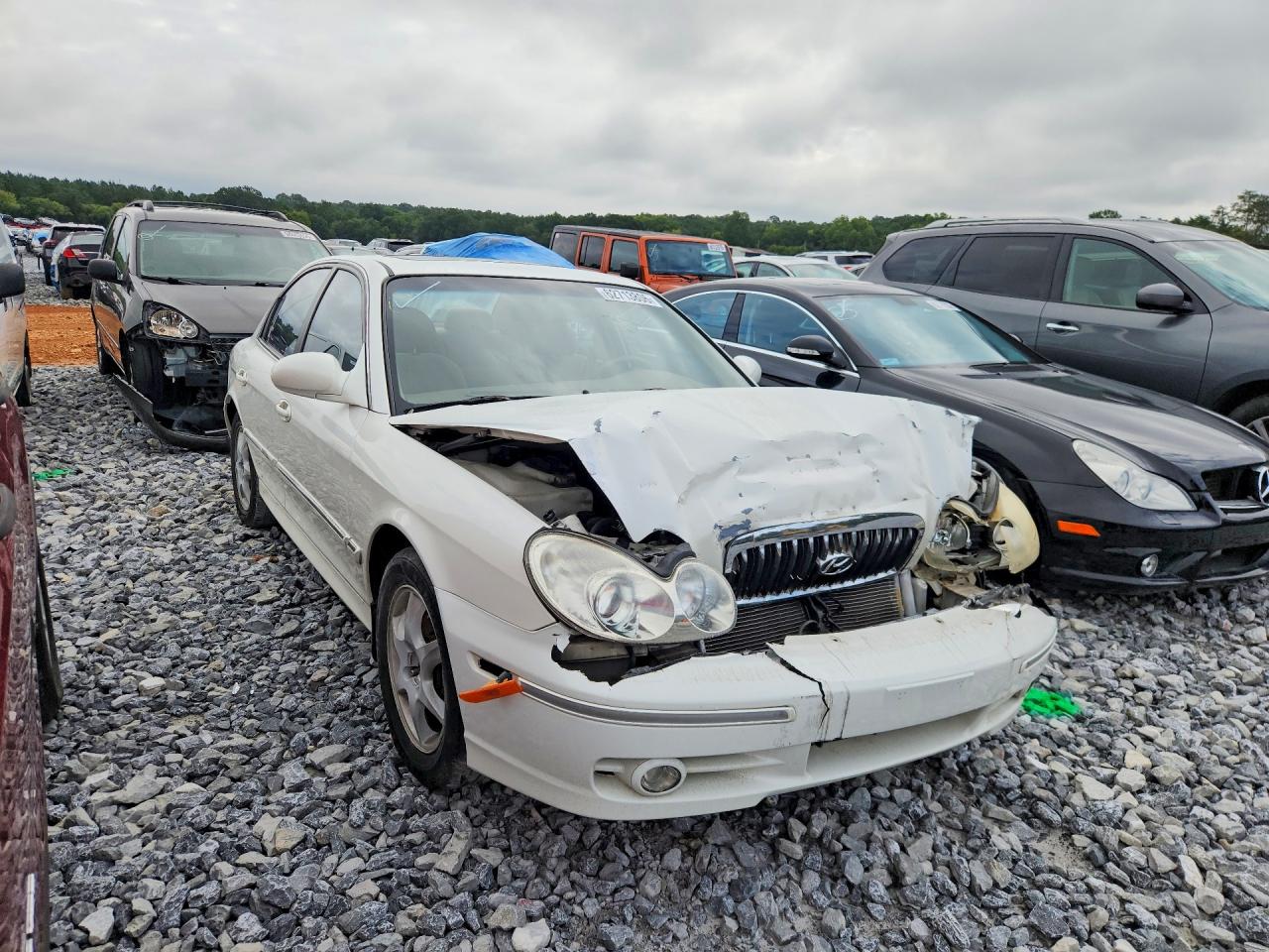 2005 Hyundai Sonata Gls White vin: KMHWF35H85A170175