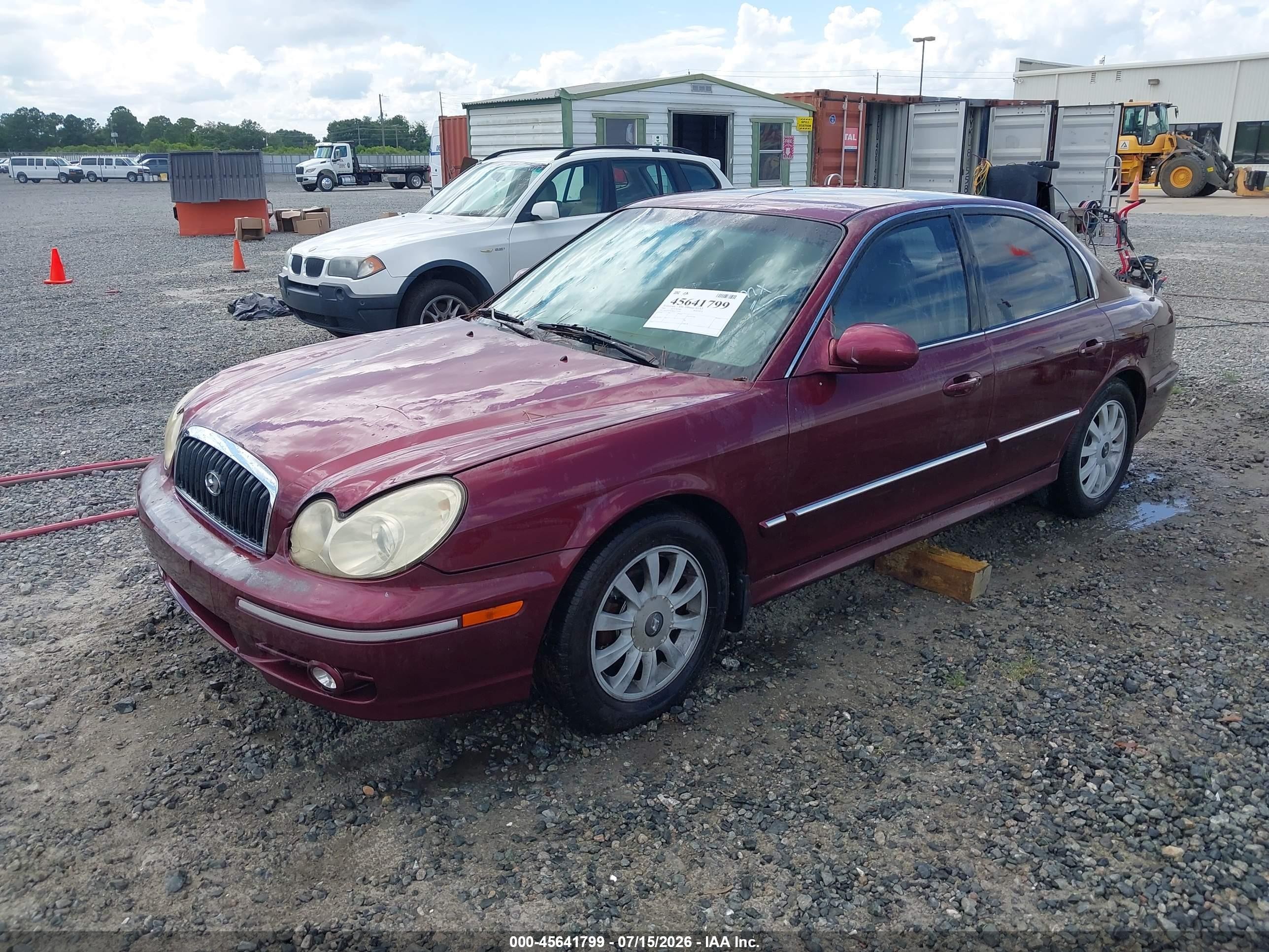 2005 Hyundai Sonata Gls/lx Burgundy vin: KMHWF35H85A177255