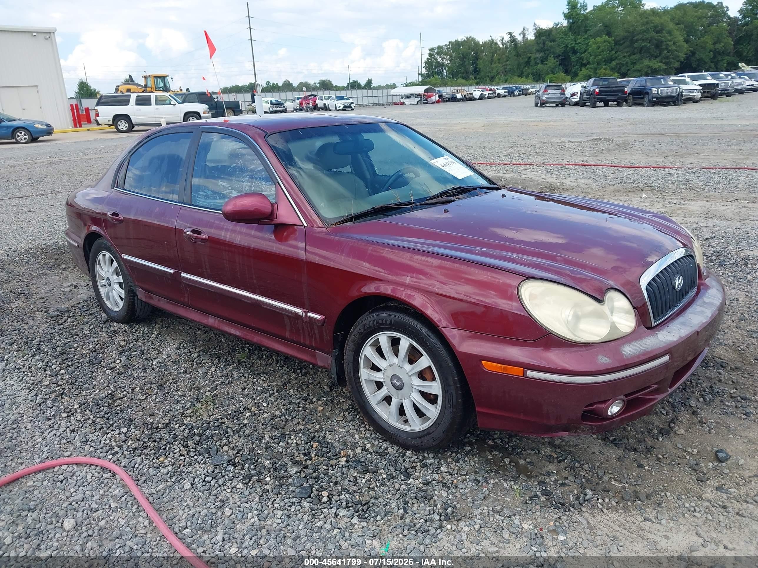 2005 Hyundai Sonata Gls/lx Burgundy vin: KMHWF35H85A177255