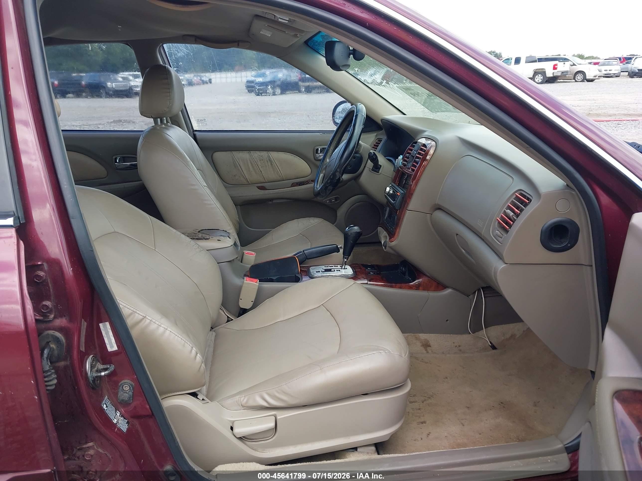 2005 Hyundai Sonata Gls/lx Burgundy vin: KMHWF35H85A177255