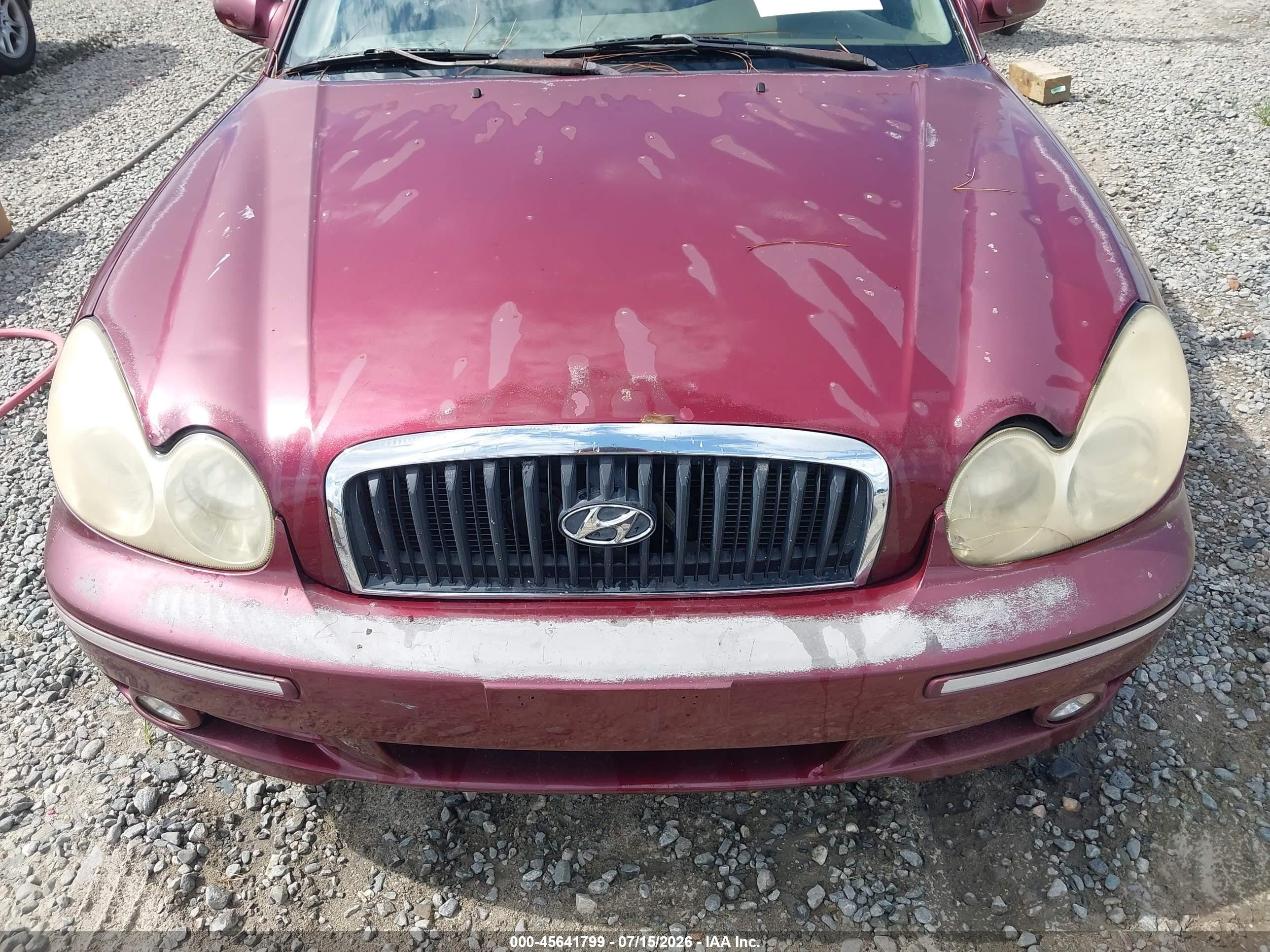 2005 Hyundai Sonata Gls/lx Burgundy vin: KMHWF35H85A177255