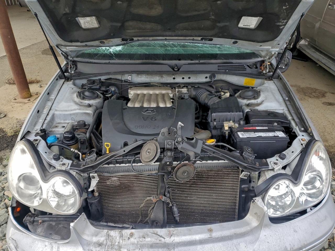 2002 Hyundai Sonata Gls Silver vin: KMHWF35H92A642945