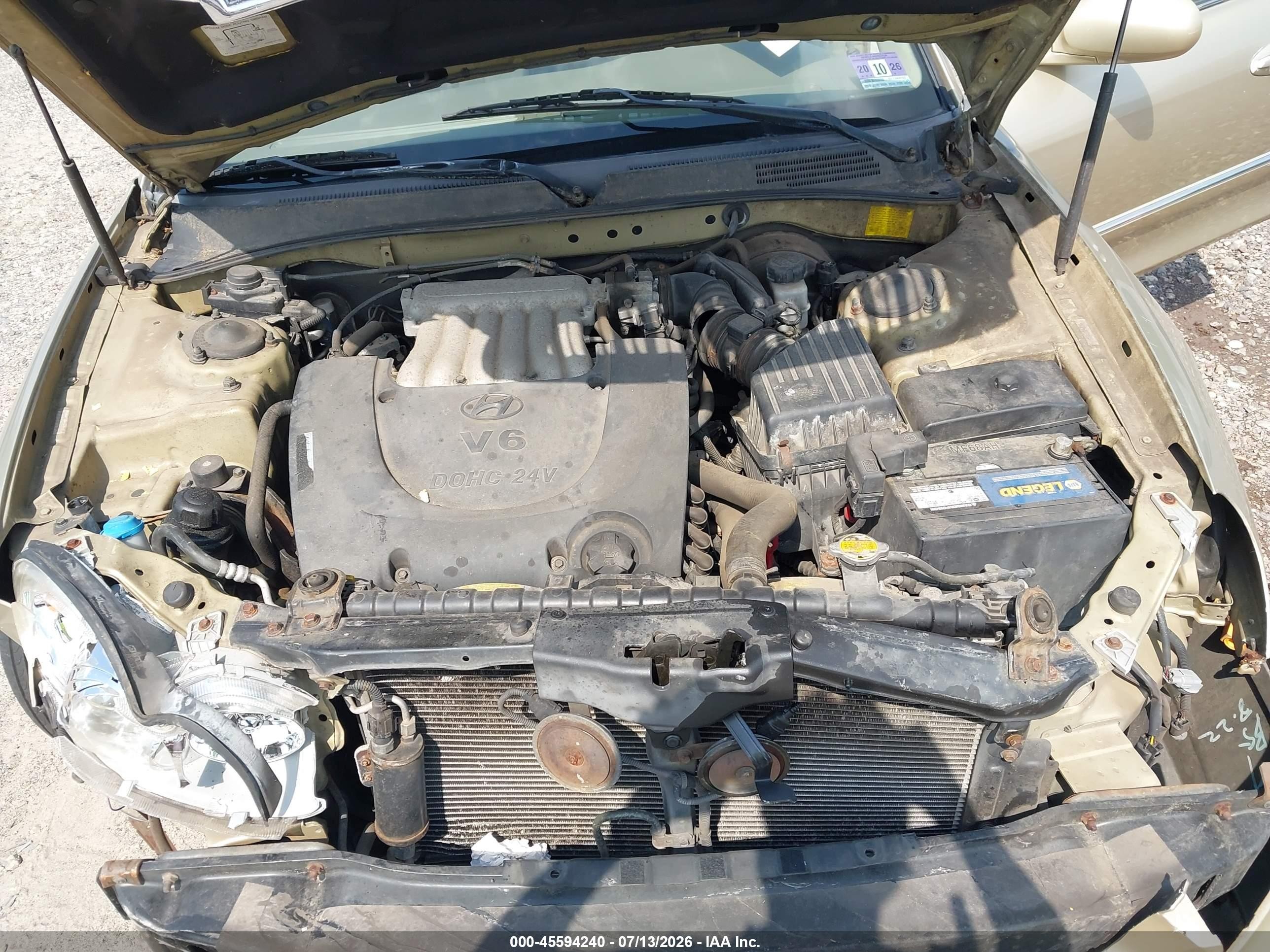 2003 Hyundai Sonata Gls/lx Gold vin: KMHWF35H93A737846