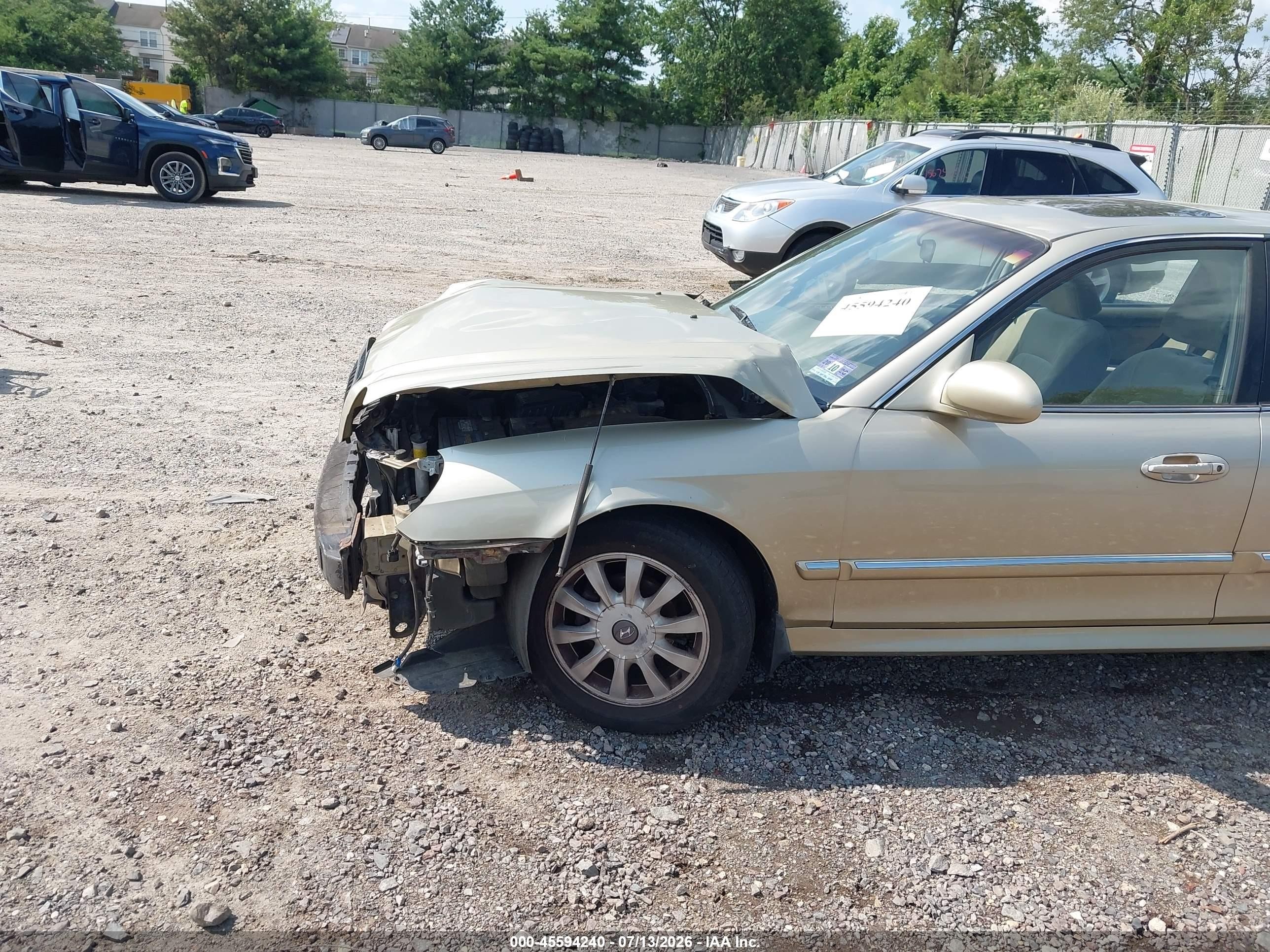 2003 Hyundai Sonata Gls/lx Gold vin: KMHWF35H93A737846