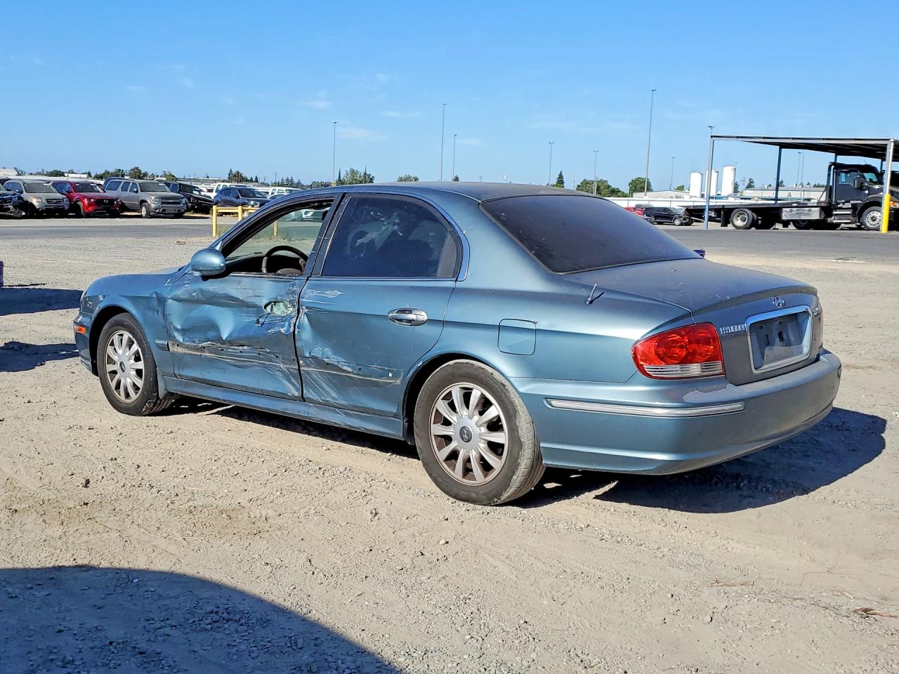 2004 Hyundai Sonata Gls Blue vin: KMHWF35H94A036063