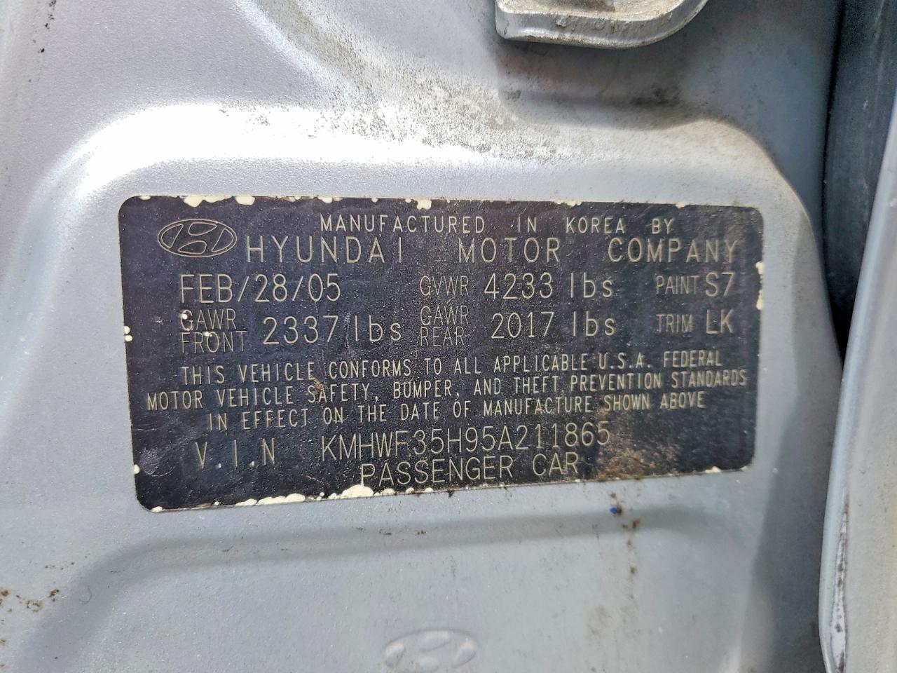 2005 Hyundai Sonata Gls Silver vin: KMHWF35H95A211865