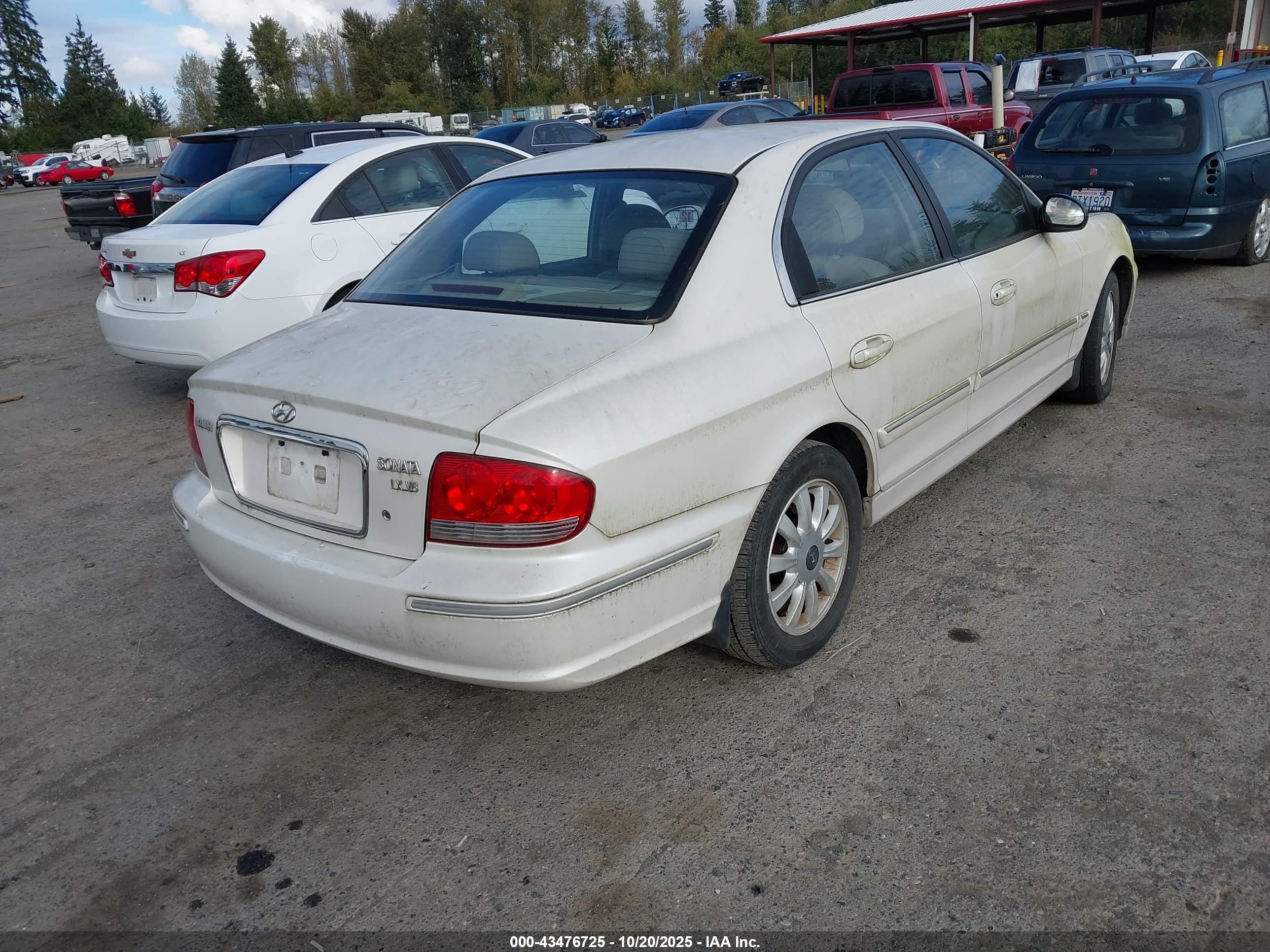 2002 Hyundai Sonata Gls/lx White vin: KMHWF35HX2A606066