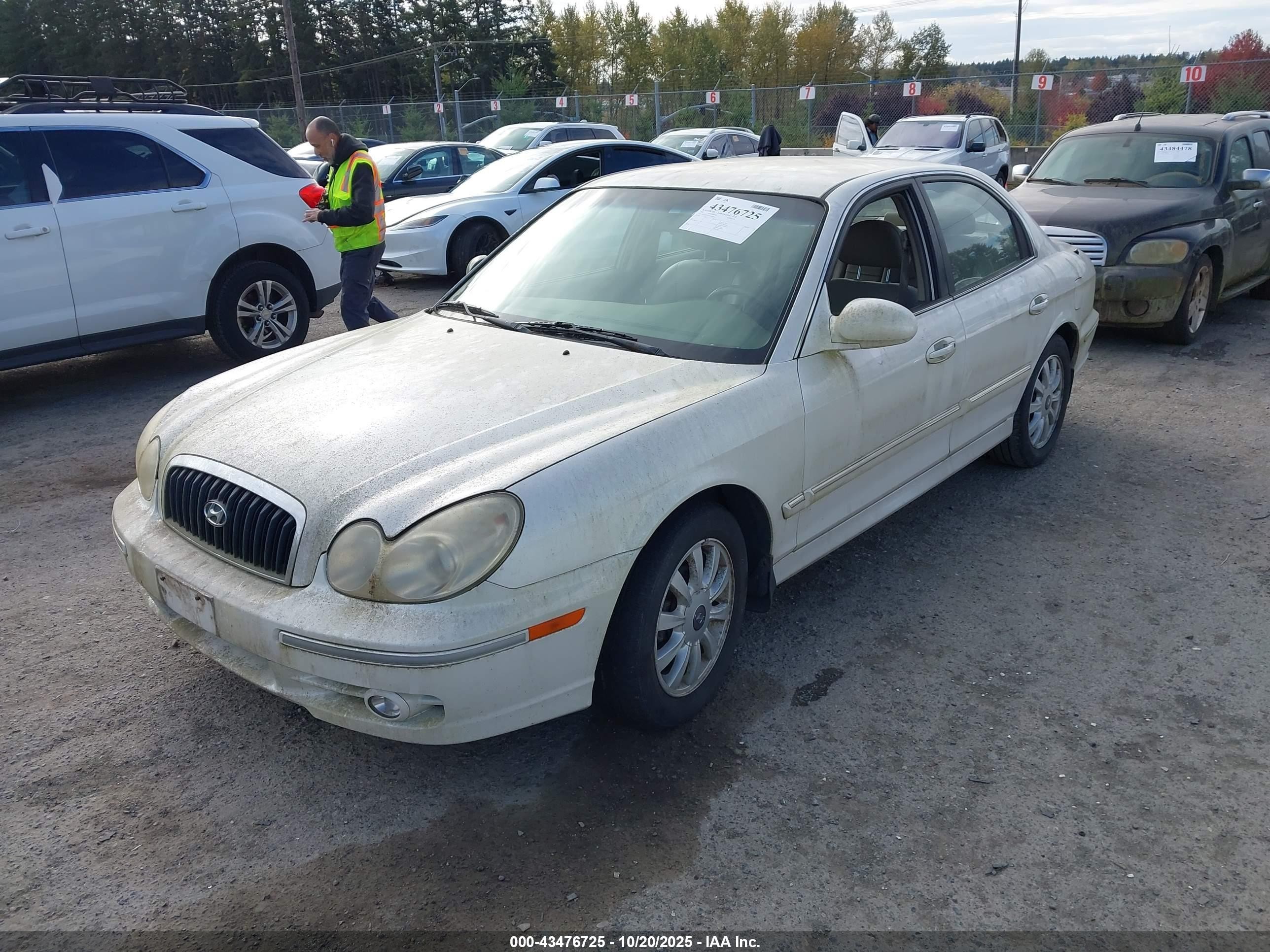 2002 Hyundai Sonata Gls/lx White vin: KMHWF35HX2A606066