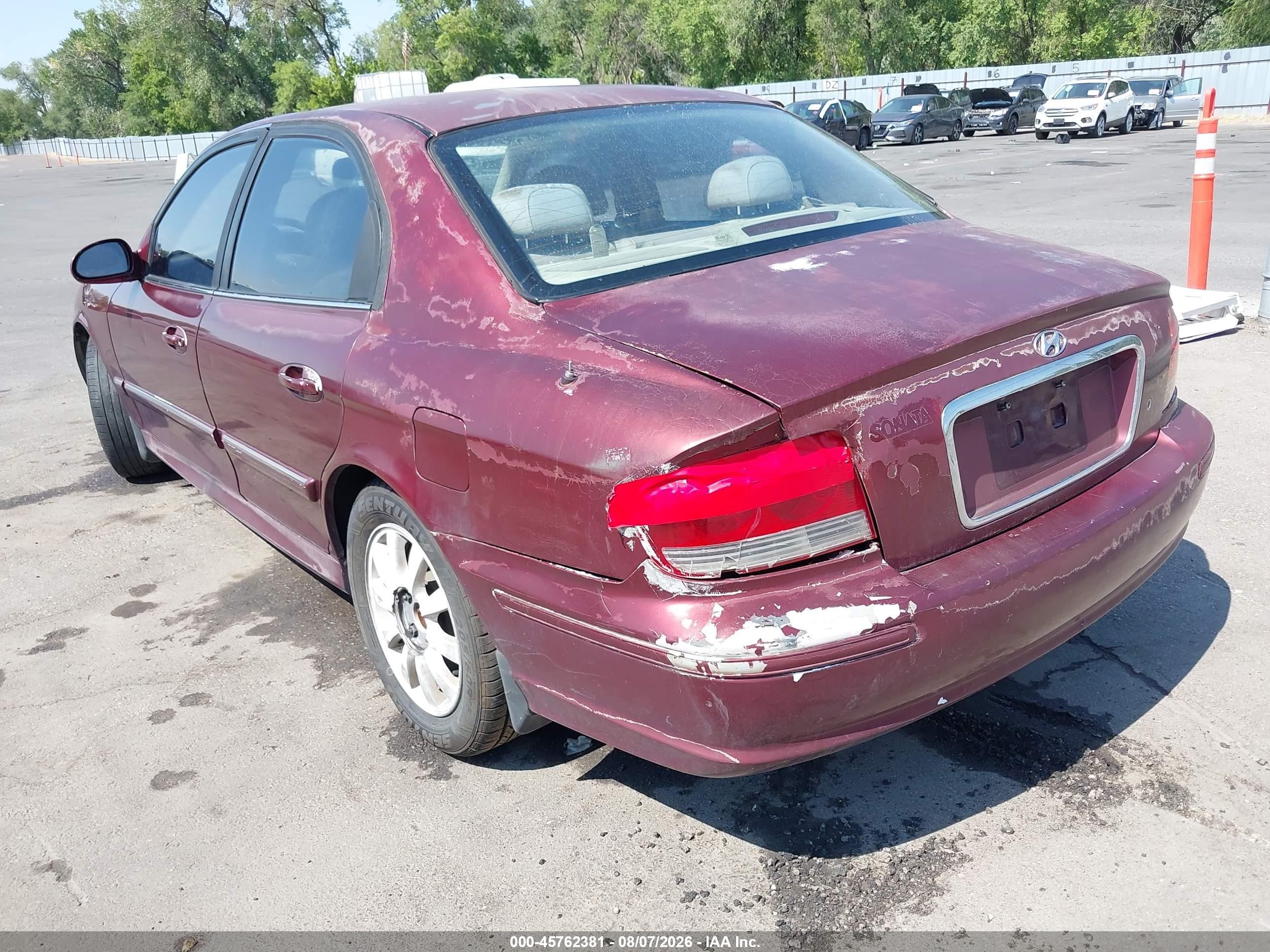 2003 Hyundai Sonata Gls/lx Maroon vin: KMHWF35HX3A879834