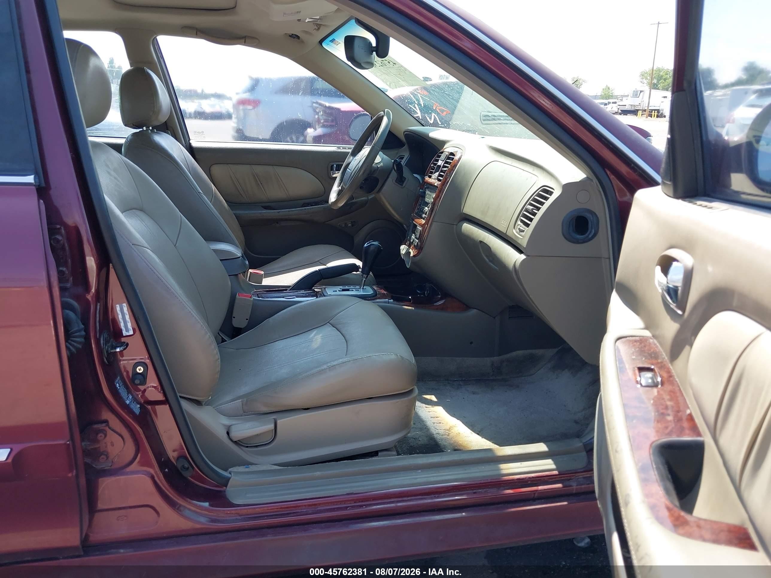 2003 Hyundai Sonata Gls/lx Maroon vin: KMHWF35HX3A879834