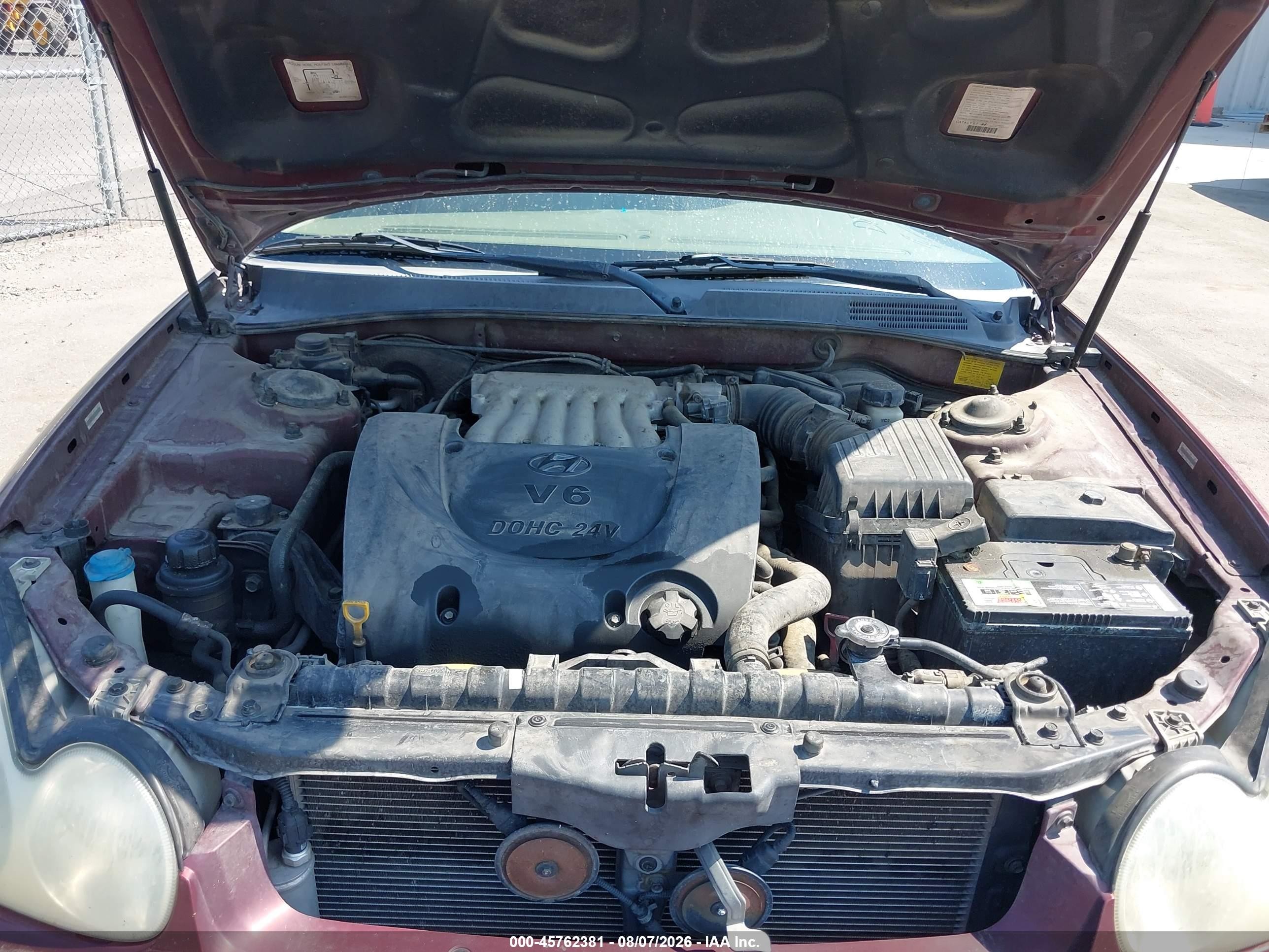 2003 Hyundai Sonata Gls/lx Maroon vin: KMHWF35HX3A879834