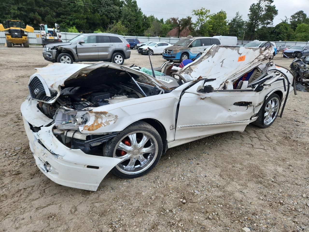 2003 Hyundai Sonata Gls White vin: KMHWF35HX3A904828