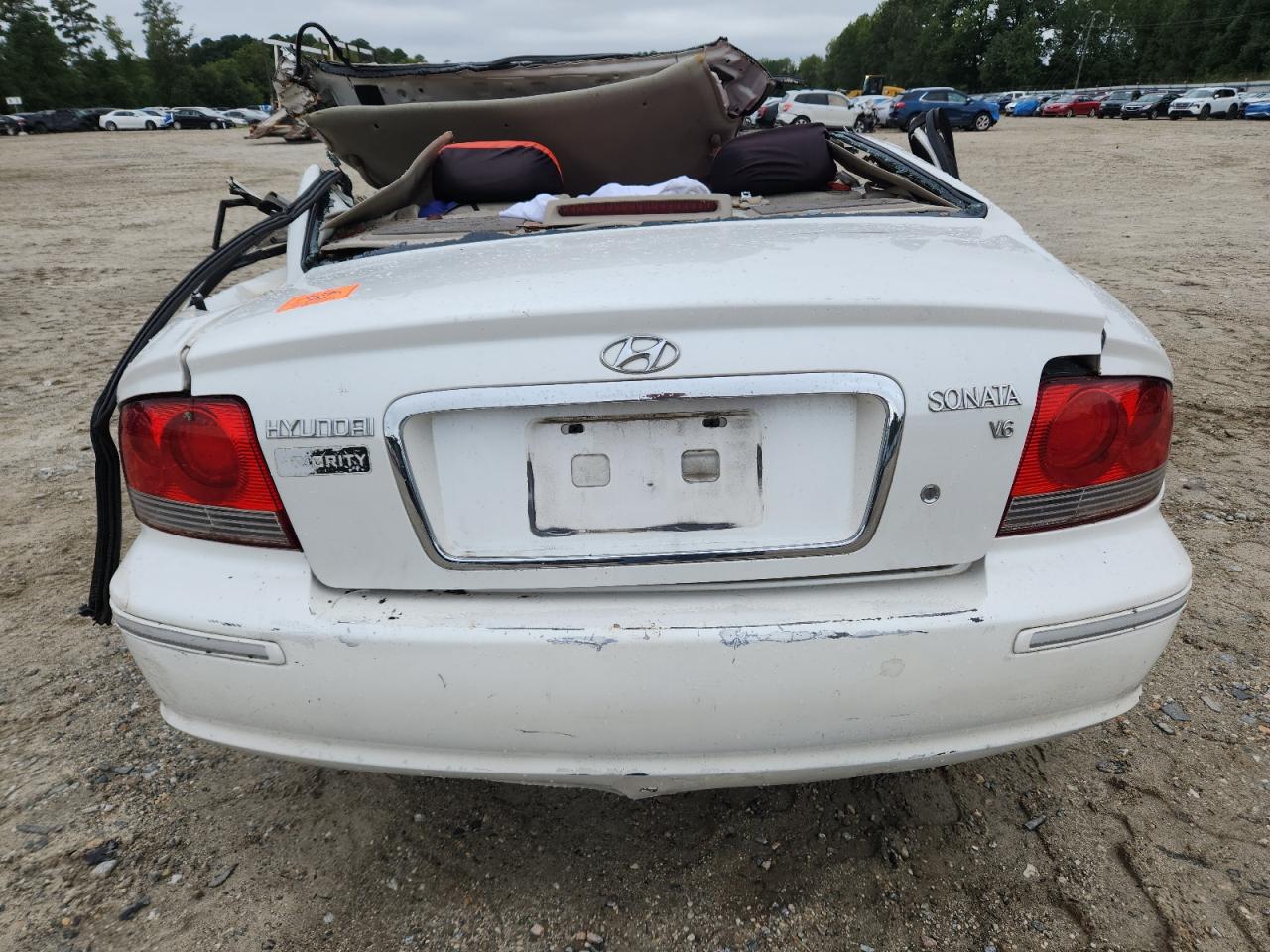 2003 Hyundai Sonata Gls White vin: KMHWF35HX3A904828