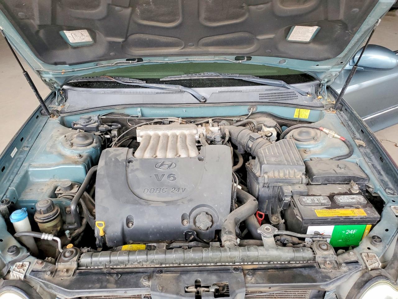 2004 Hyundai Sonata Gls Teal vin: KMHWF35HX4A024553