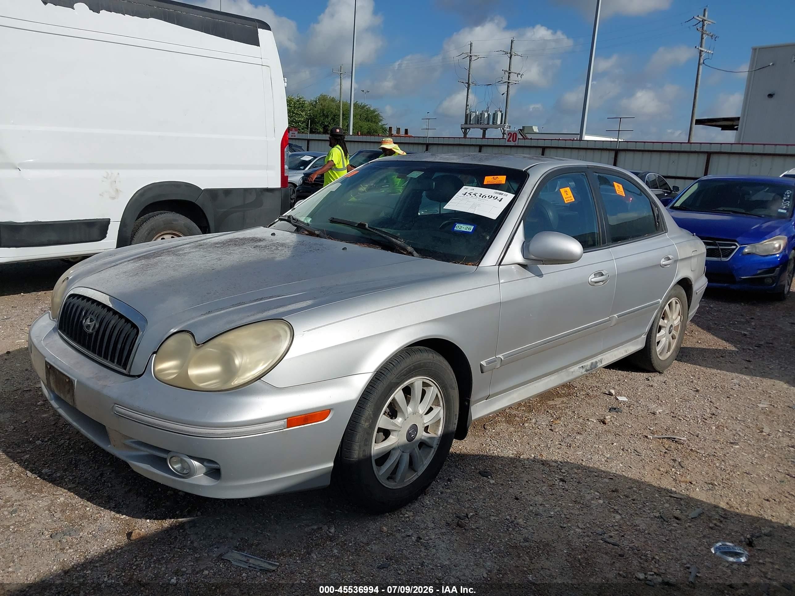 2004 Hyundai Sonata Gls/lx Silver vin: KMHWF35HX4A925339