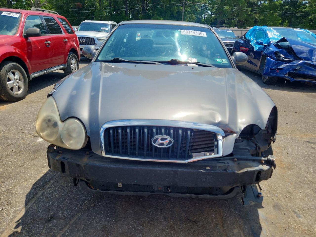 2004 Hyundai Sonata Gls Серый vin: KMHWF35HX4A937006