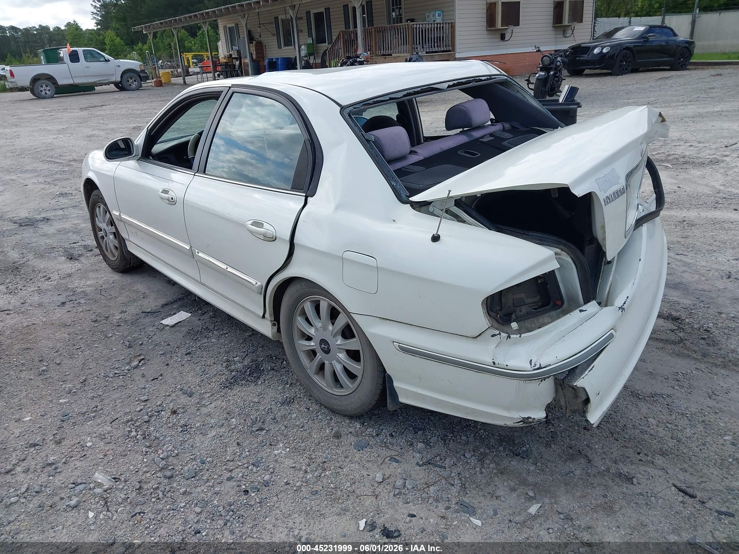 2005 Hyundai Sonata Gls/lx White vin: KMHWF35HX5A132169