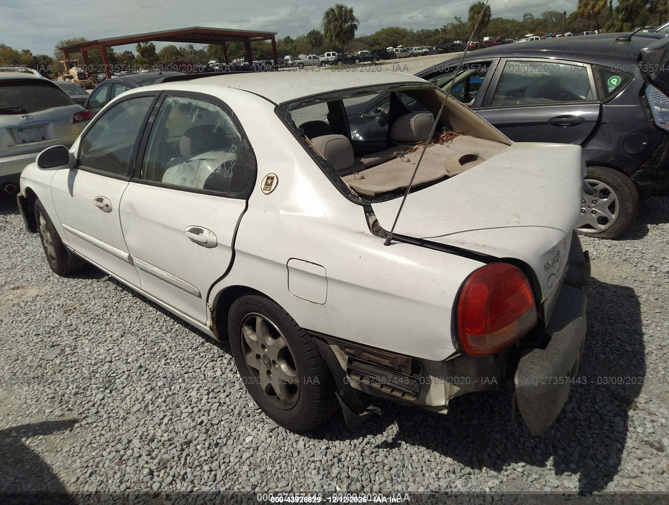 2001 Hyundai Sonata Gls White vin: KMHWF35V21A408702