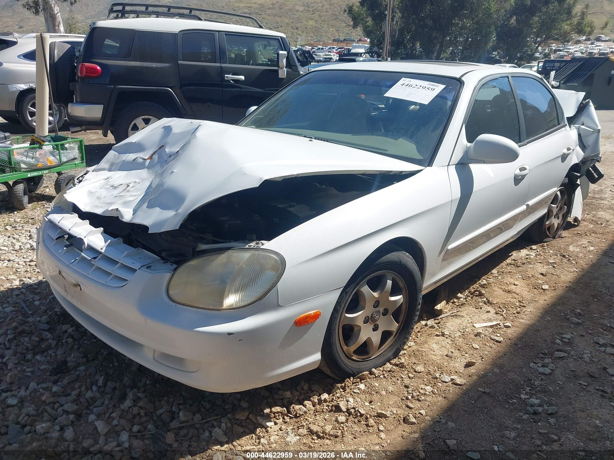 2000 Hyundai Sonata Gls V6 White vin: KMHWF35V2YA343747