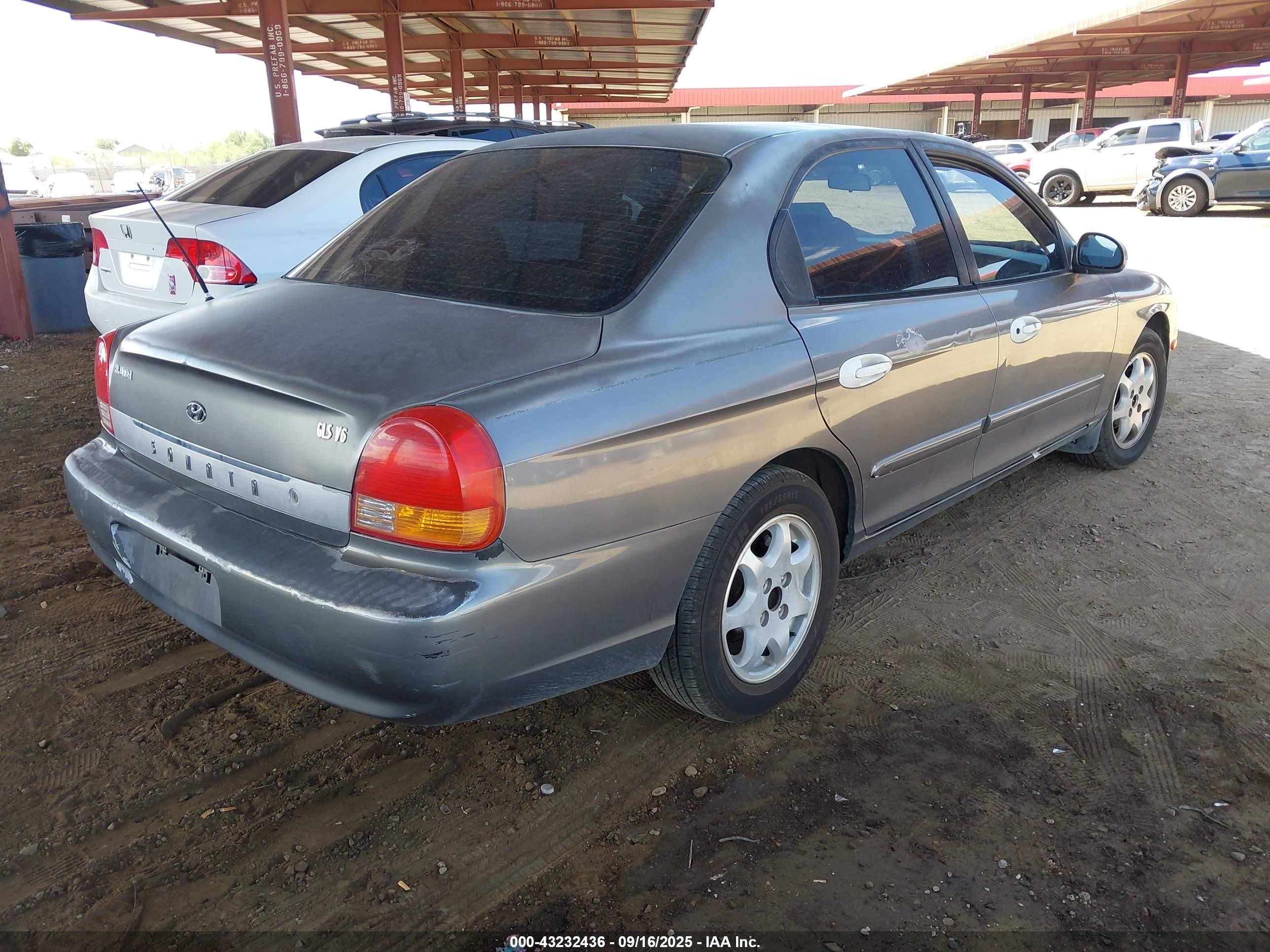 2001 Hyundai Sonata Gls/gls W/leather Серый vin: KMHWF35V61A448488