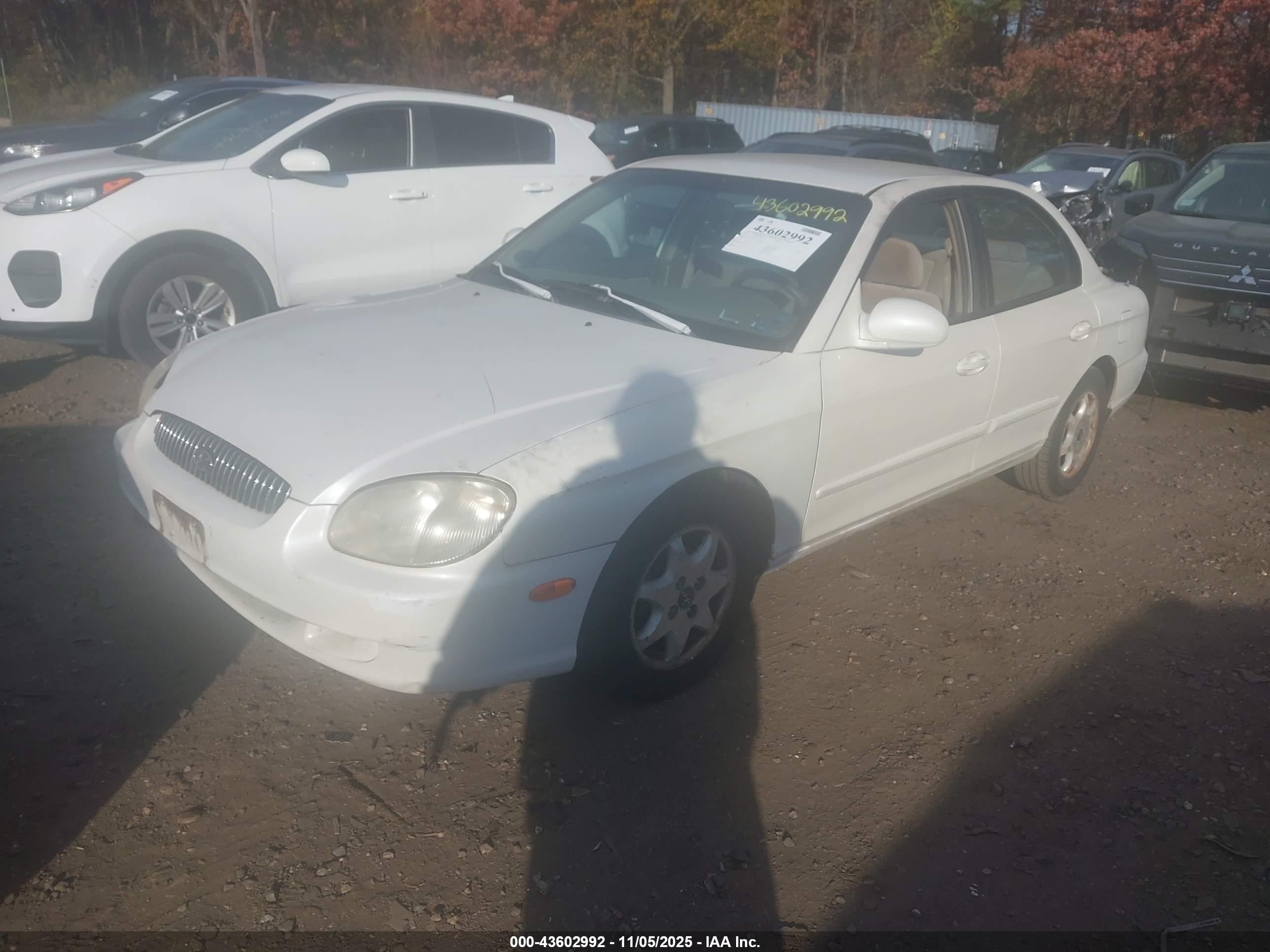 2001 Hyundai Sonata Gls/gls W/leather Белый vin: KMHWF35V81A411118