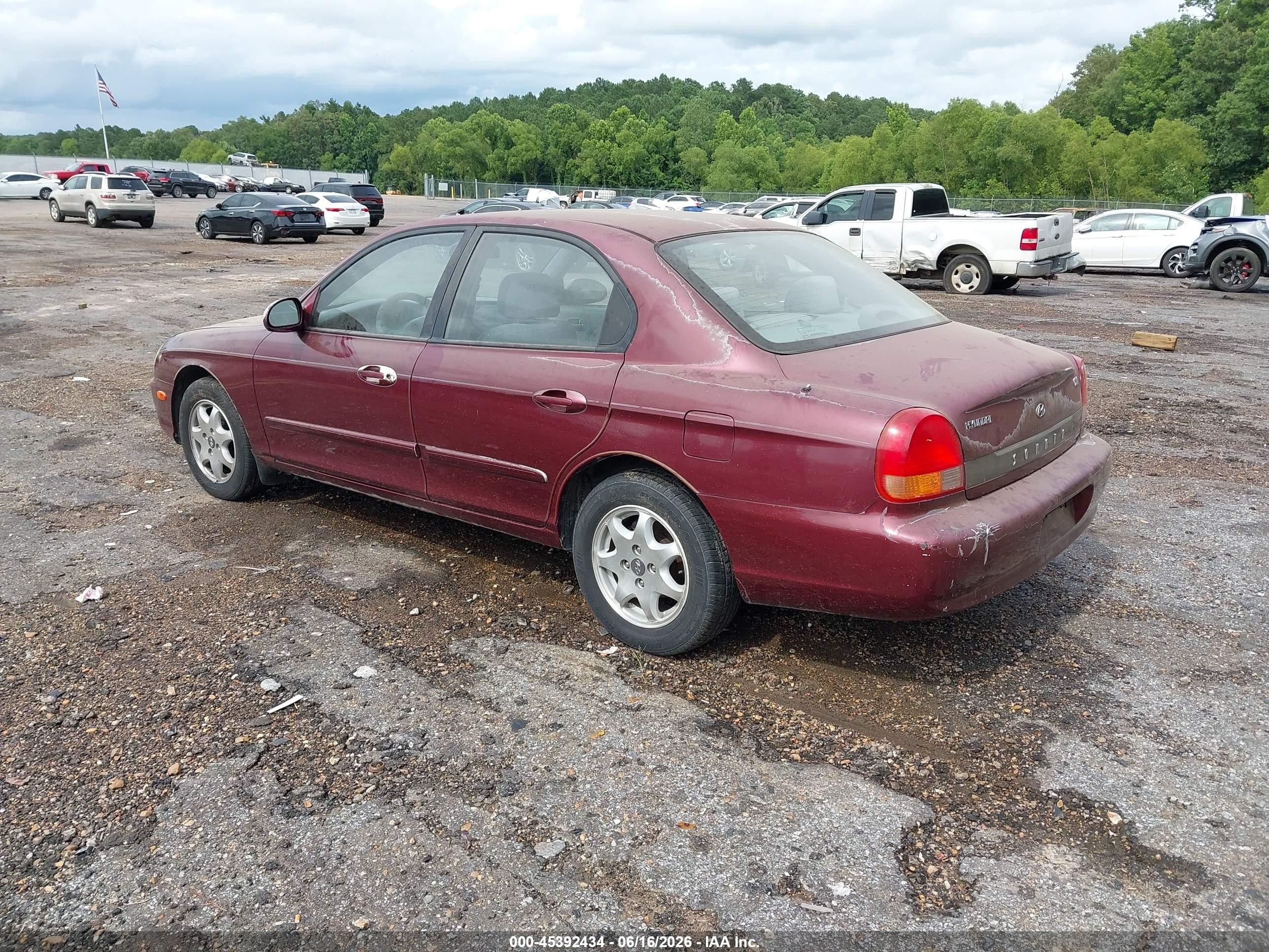 2001 Hyundai Sonata Gls/gls W/leather Красный vin: KMHWF35V91A442944