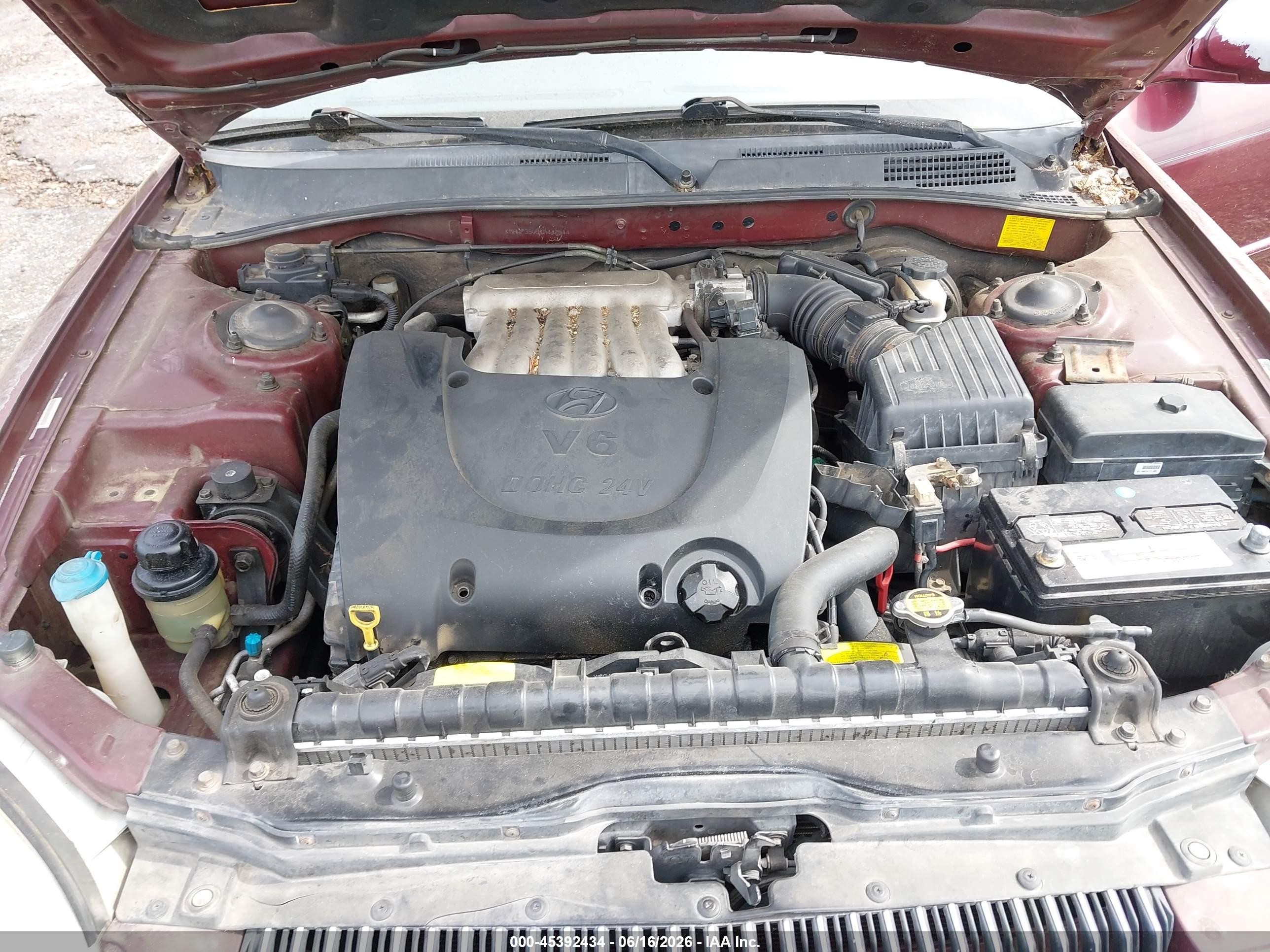 2001 Hyundai Sonata Gls/gls W/leather Красный vin: KMHWF35V91A442944