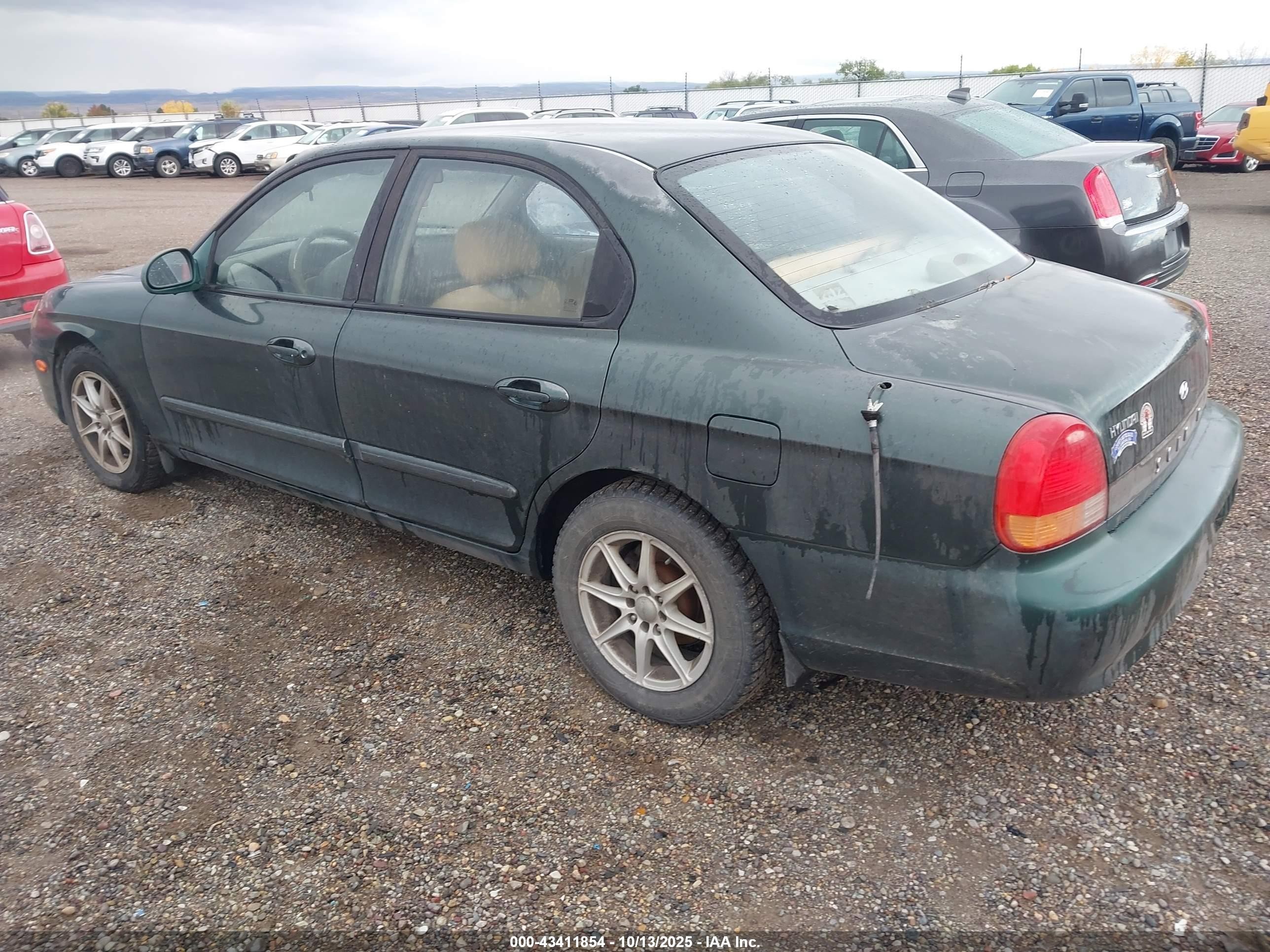 2001 Hyundai Sonata Gls/gls W/leather Green vin: KMHWF35V91A488497
