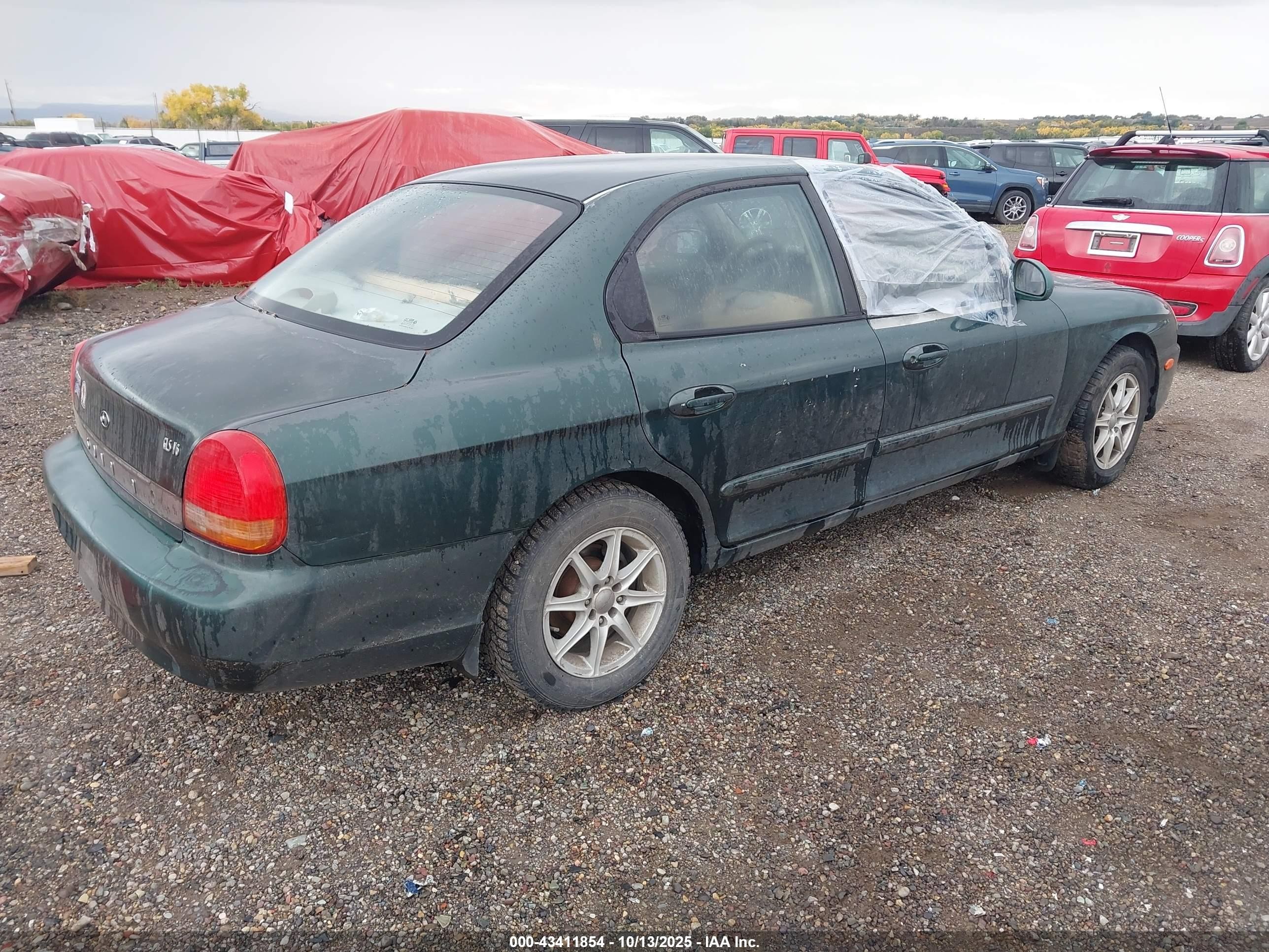 2001 Hyundai Sonata Gls/gls W/leather Green vin: KMHWF35V91A488497