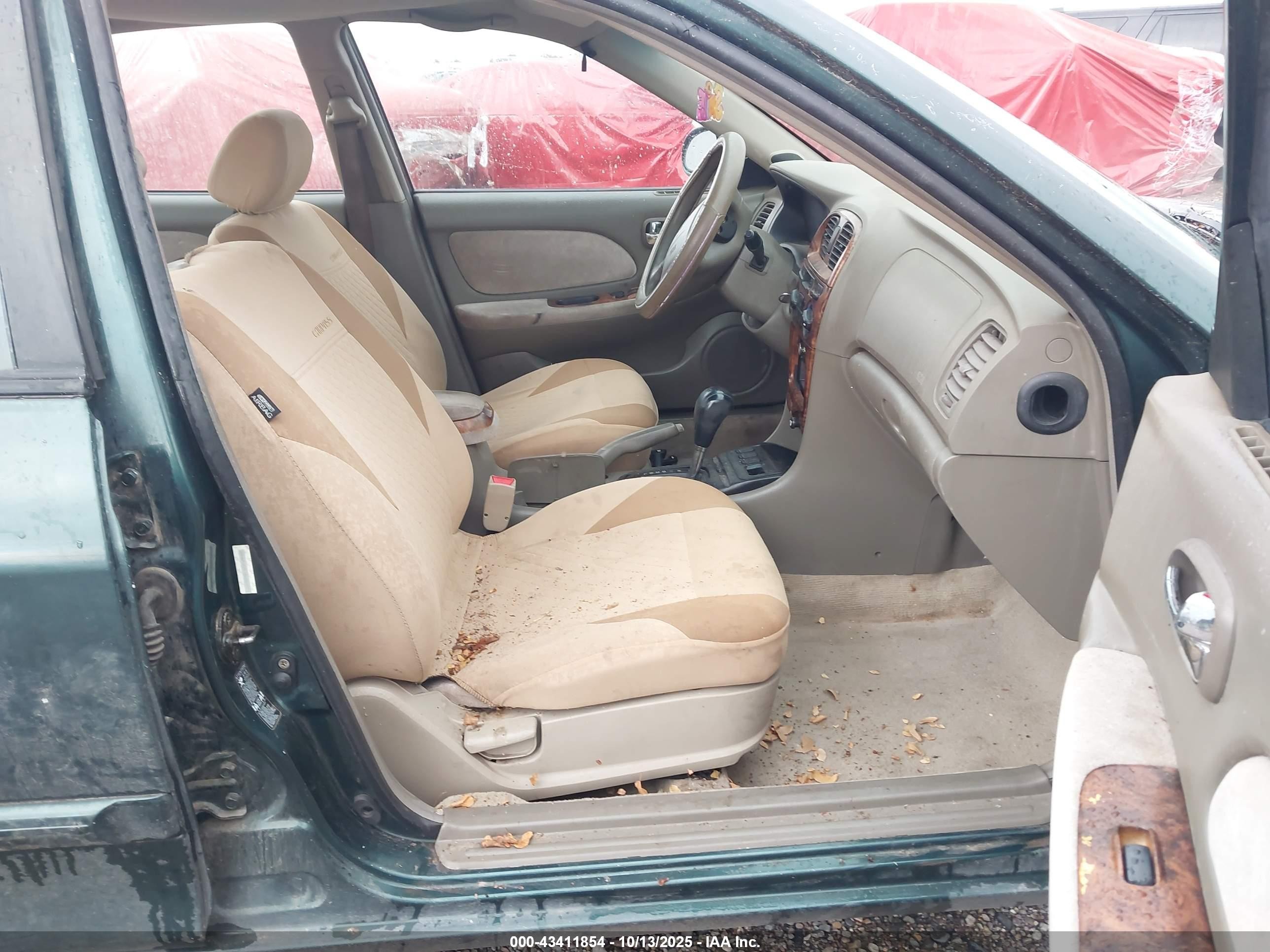 2001 Hyundai Sonata Gls/gls W/leather Green vin: KMHWF35V91A488497