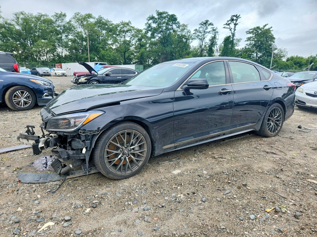 2020 Genesis G80 3.3t Sport Black vin: KMTFN4JB4LU337840