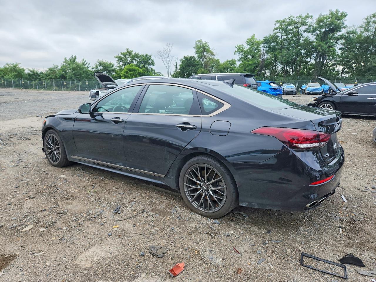2020 Genesis G80 3.3t Sport Черный vin: KMTFN4JB4LU337840