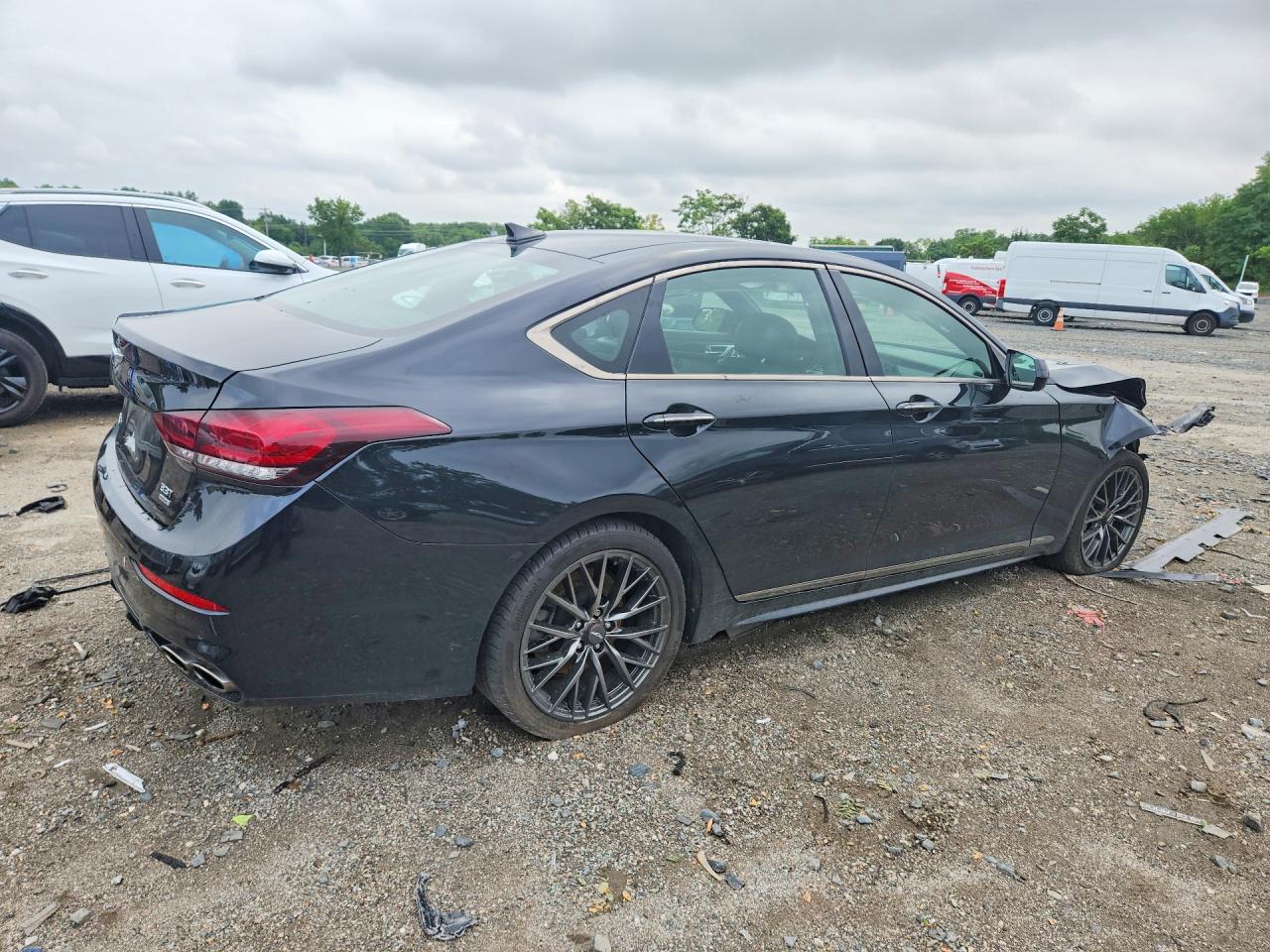 2020 Genesis G80 3.3t Sport Черный vin: KMTFN4JB4LU337840