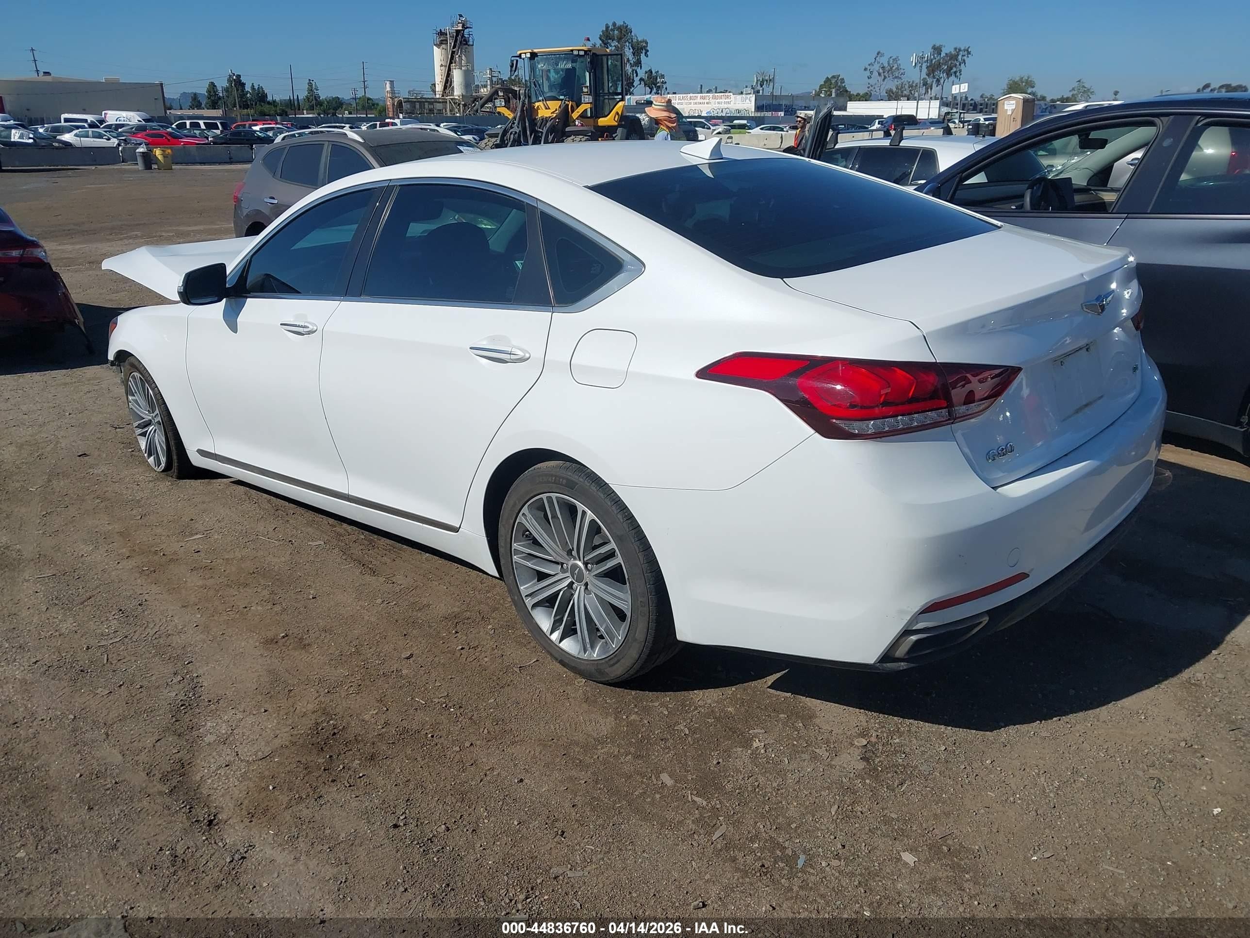2020 Genesis G80 3.8 Rwd Белый vin: KMTFN4JE0LU337103