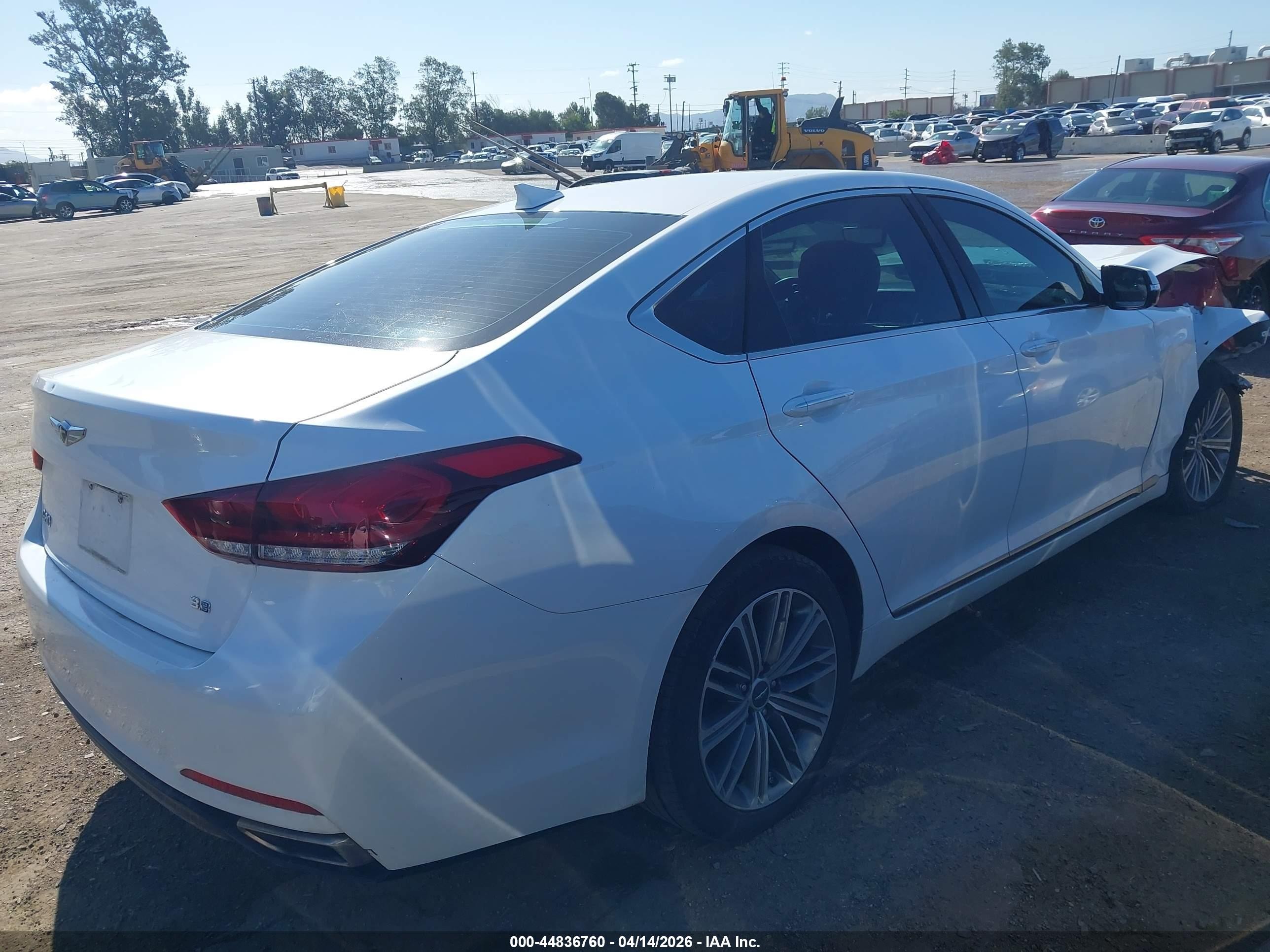 2020 Genesis G80 3.8 Rwd Белый vin: KMTFN4JE0LU337103