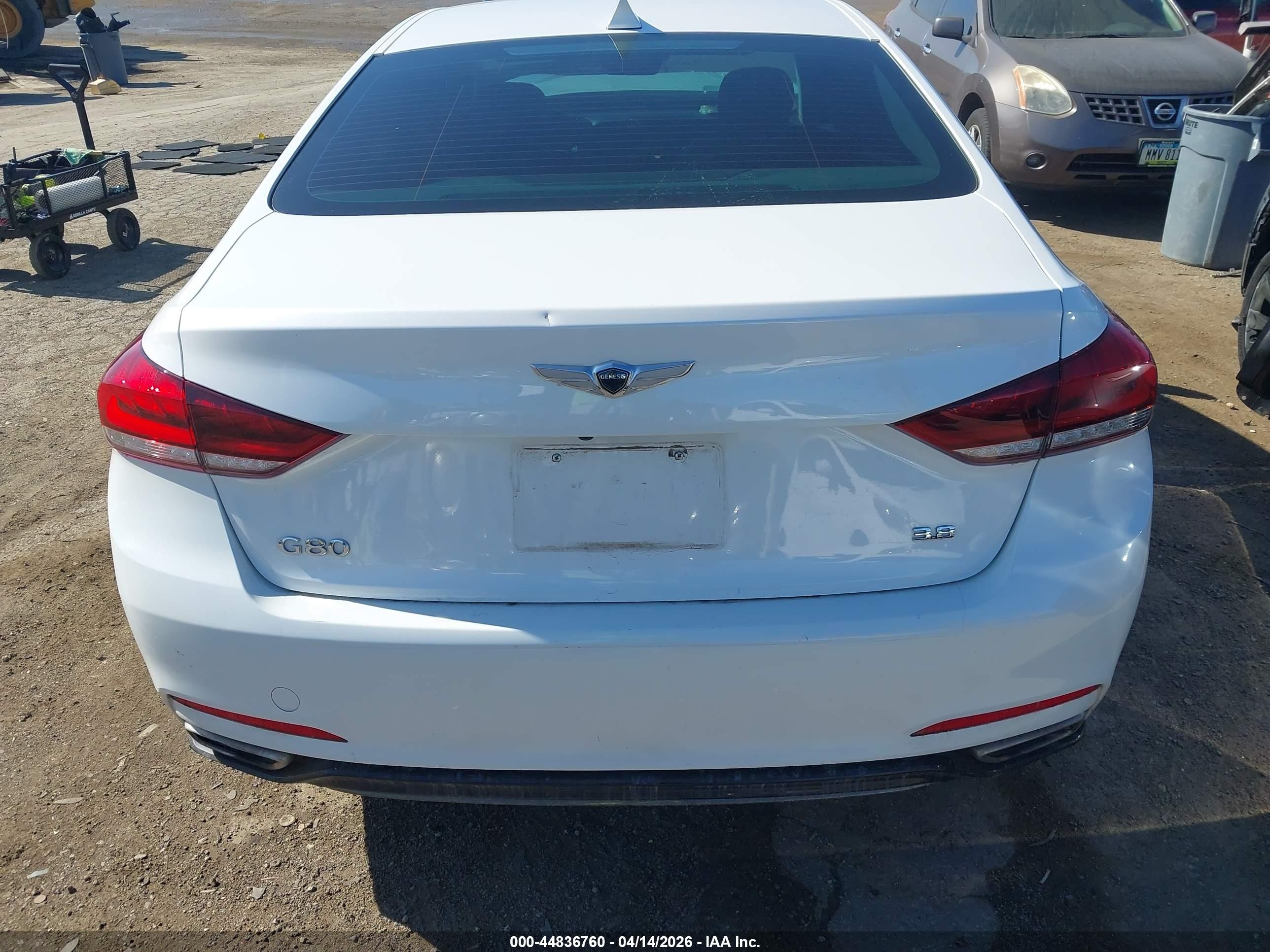 2020 Genesis G80 3.8 Rwd Белый vin: KMTFN4JE0LU337103